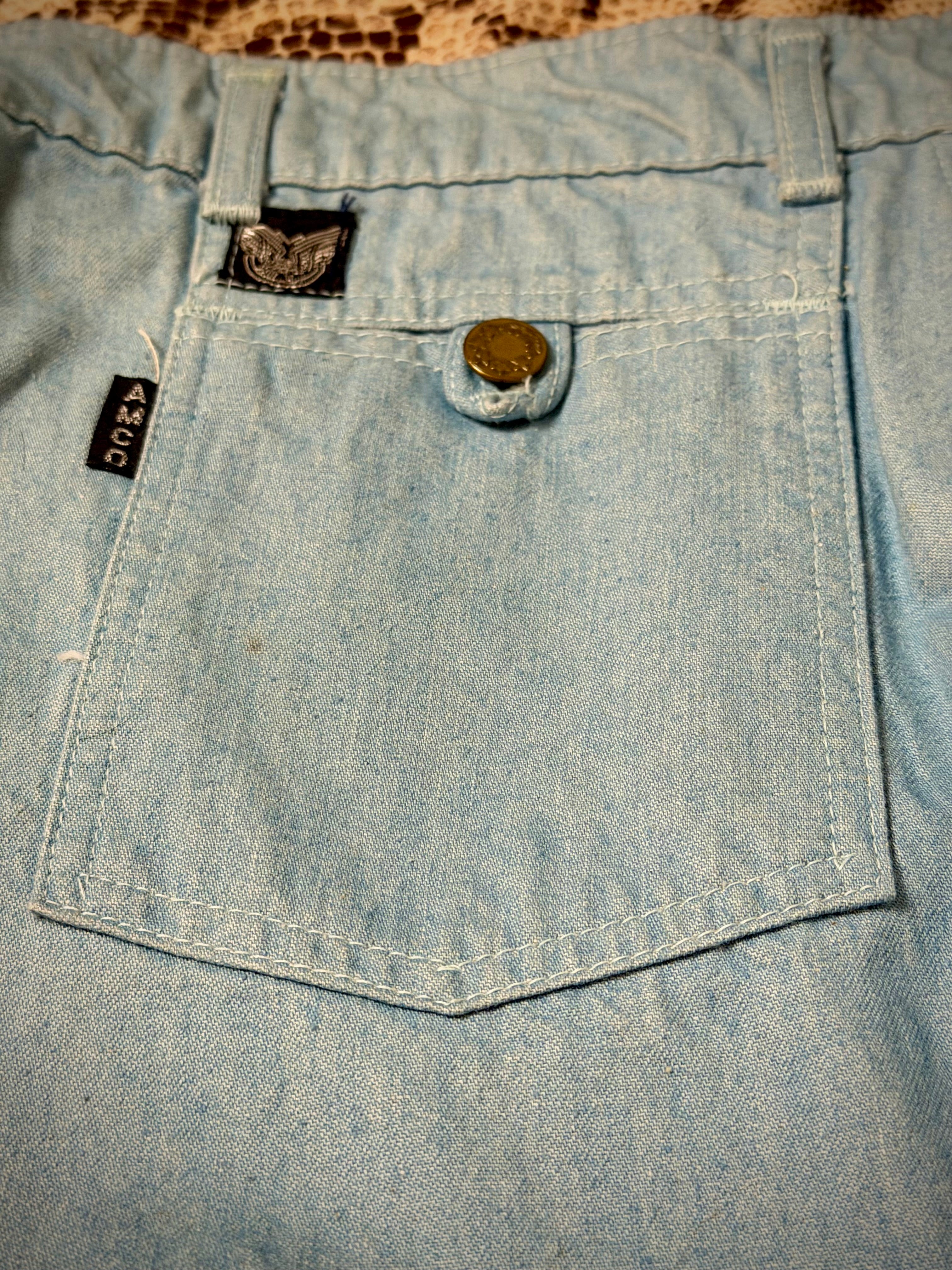 Vintage Deadstock AMCO Work Trousers - Wide Leg, Optional Turn-Up