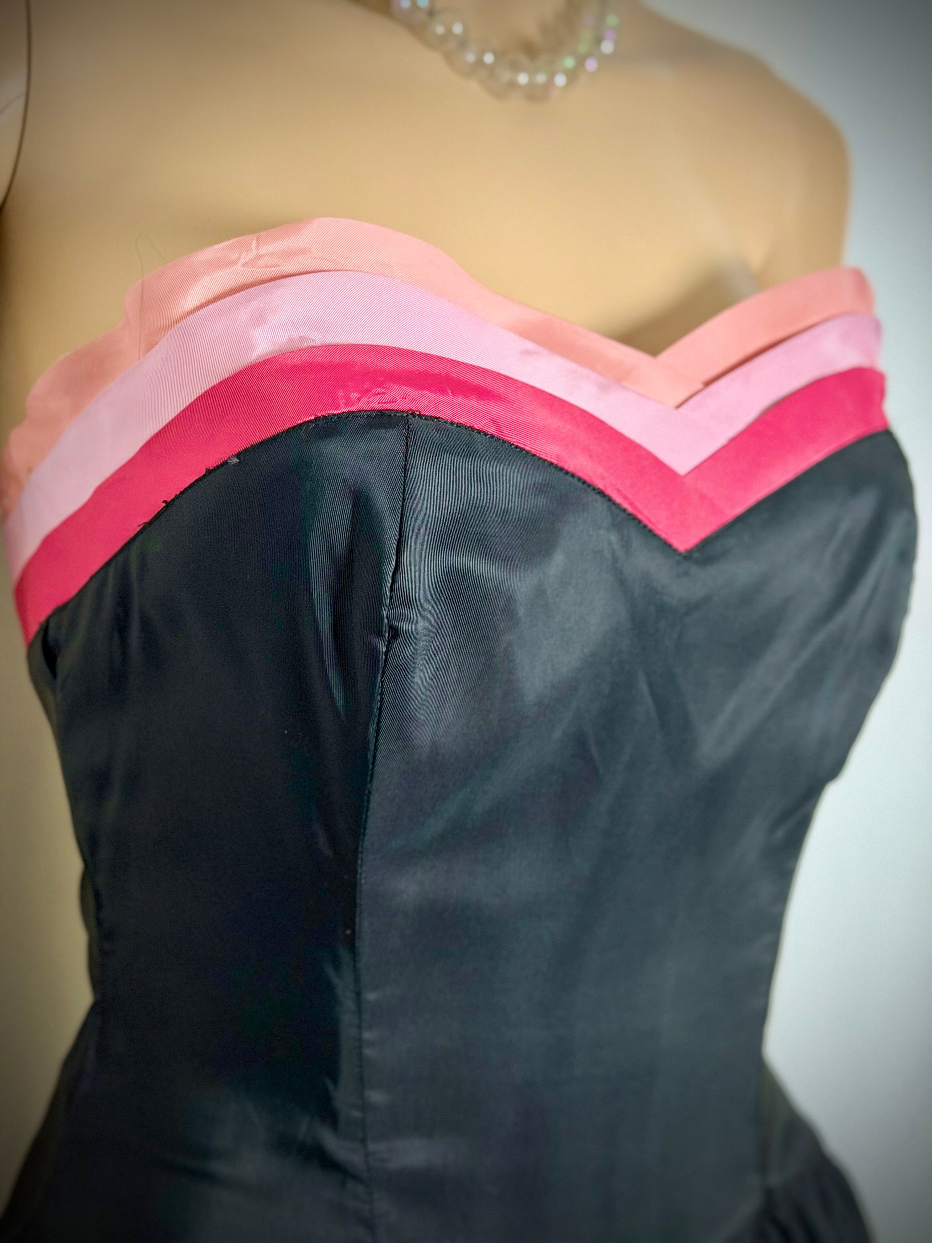 1945 Beautime Formal New York Evening Gown - Padded Hem Detail