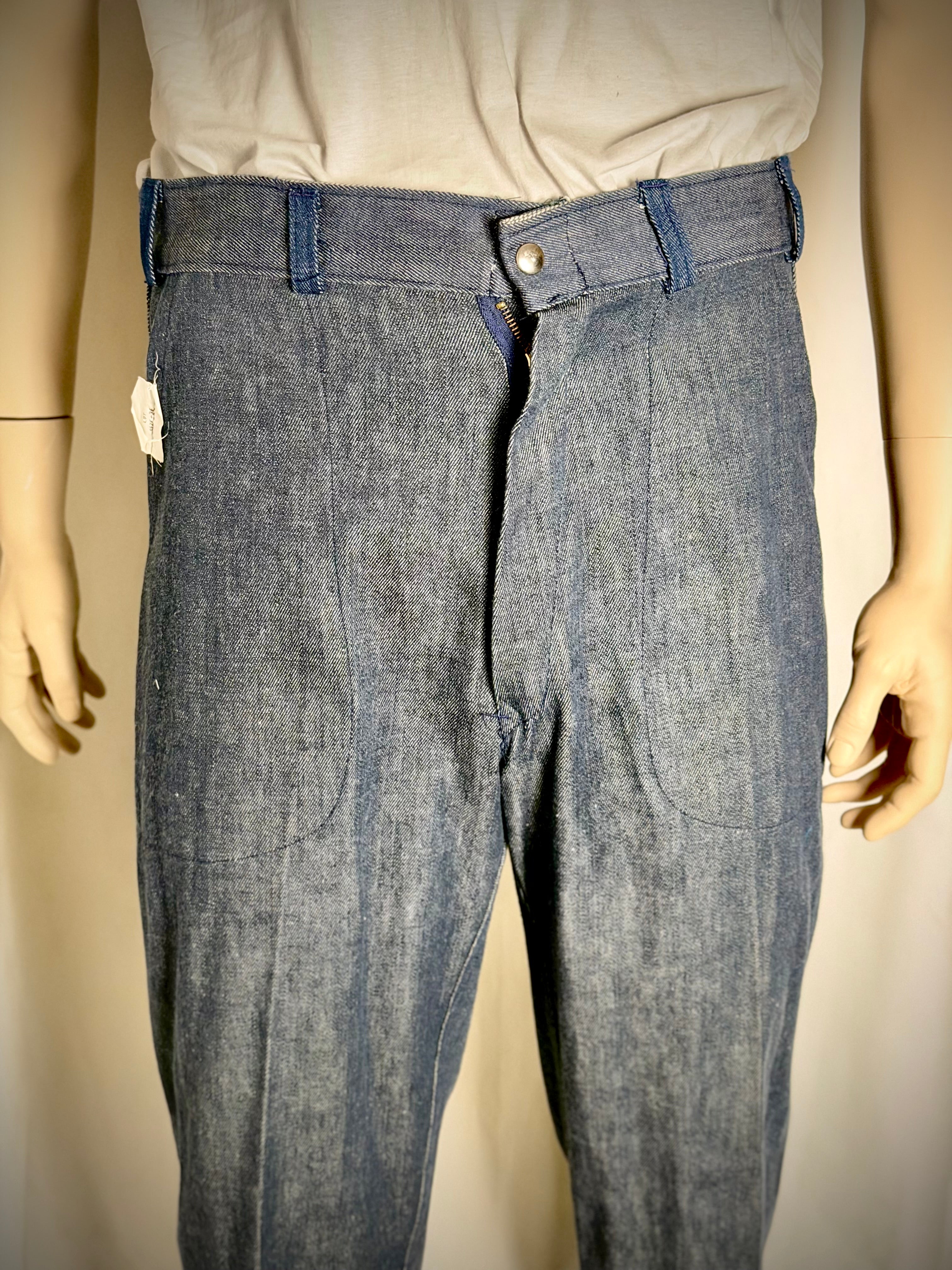 1960s New York State Prison Pants - Deadstock Vintage Workwear