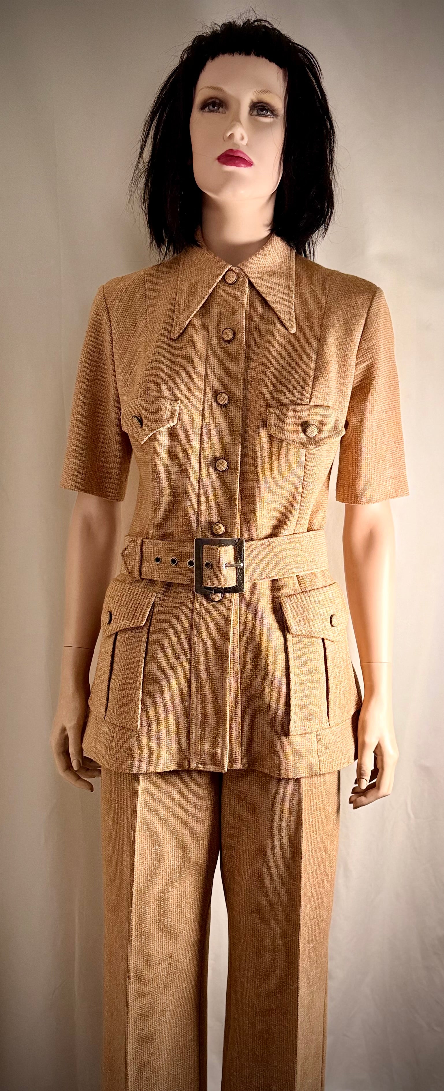 Vintage 1970s Camel Safari Suit