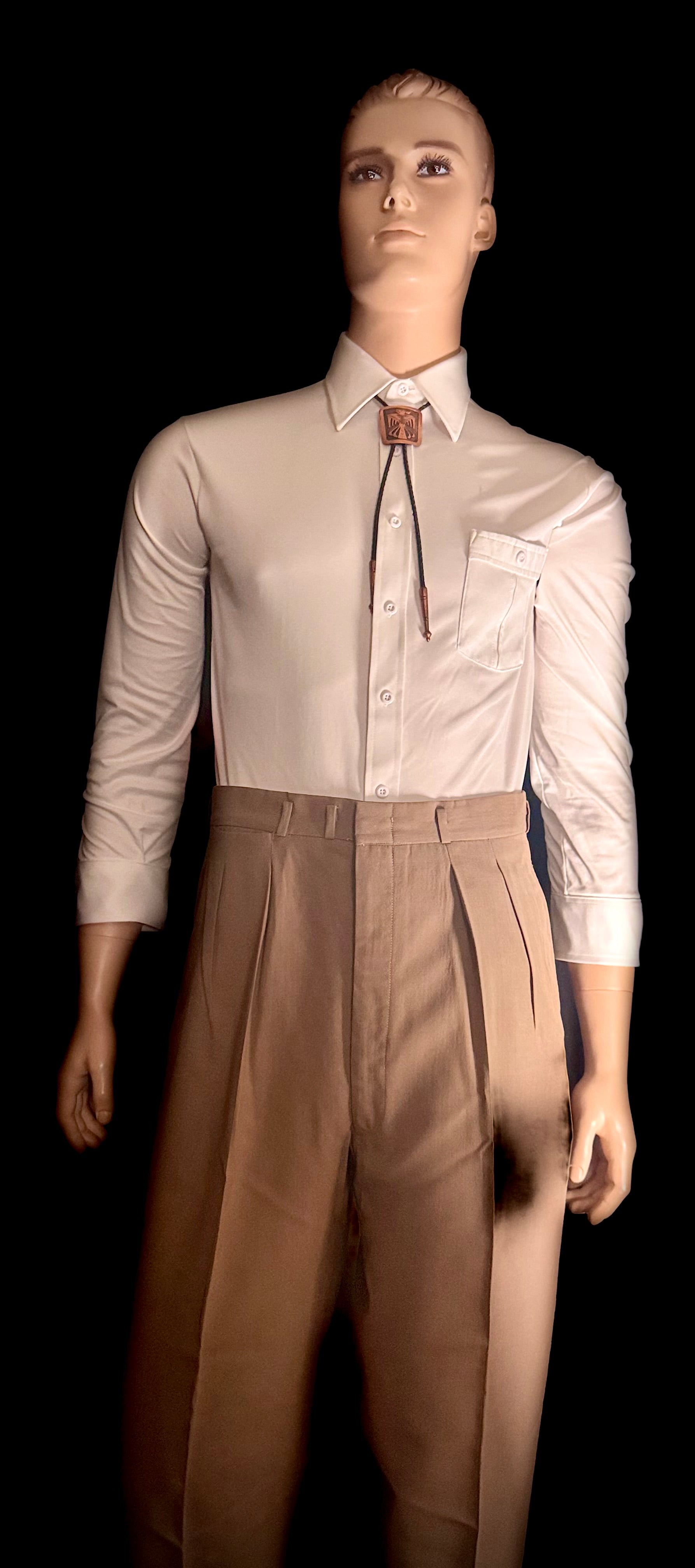 Late 1950s / Early 1960s Custom Tailored Mushroom Suit
Ernest Miller | Immaculate Mid-Century Two-Piece | Rare Larger Size