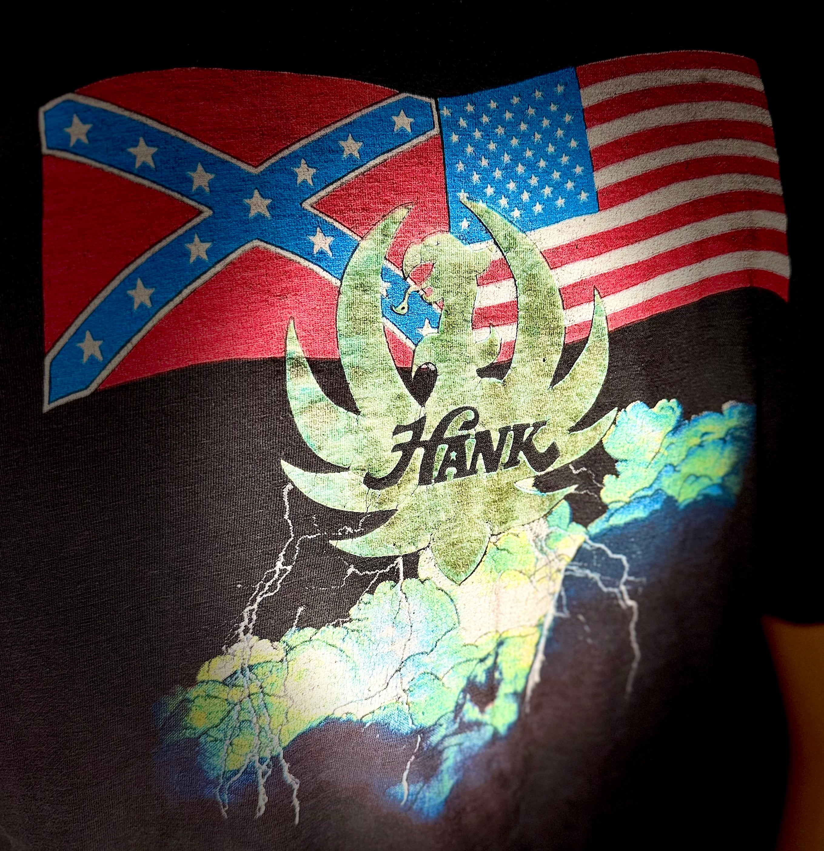 1970s Hank Williams Jr. “Lone Wolf” Vintage Tour Tee - Black - Unisex