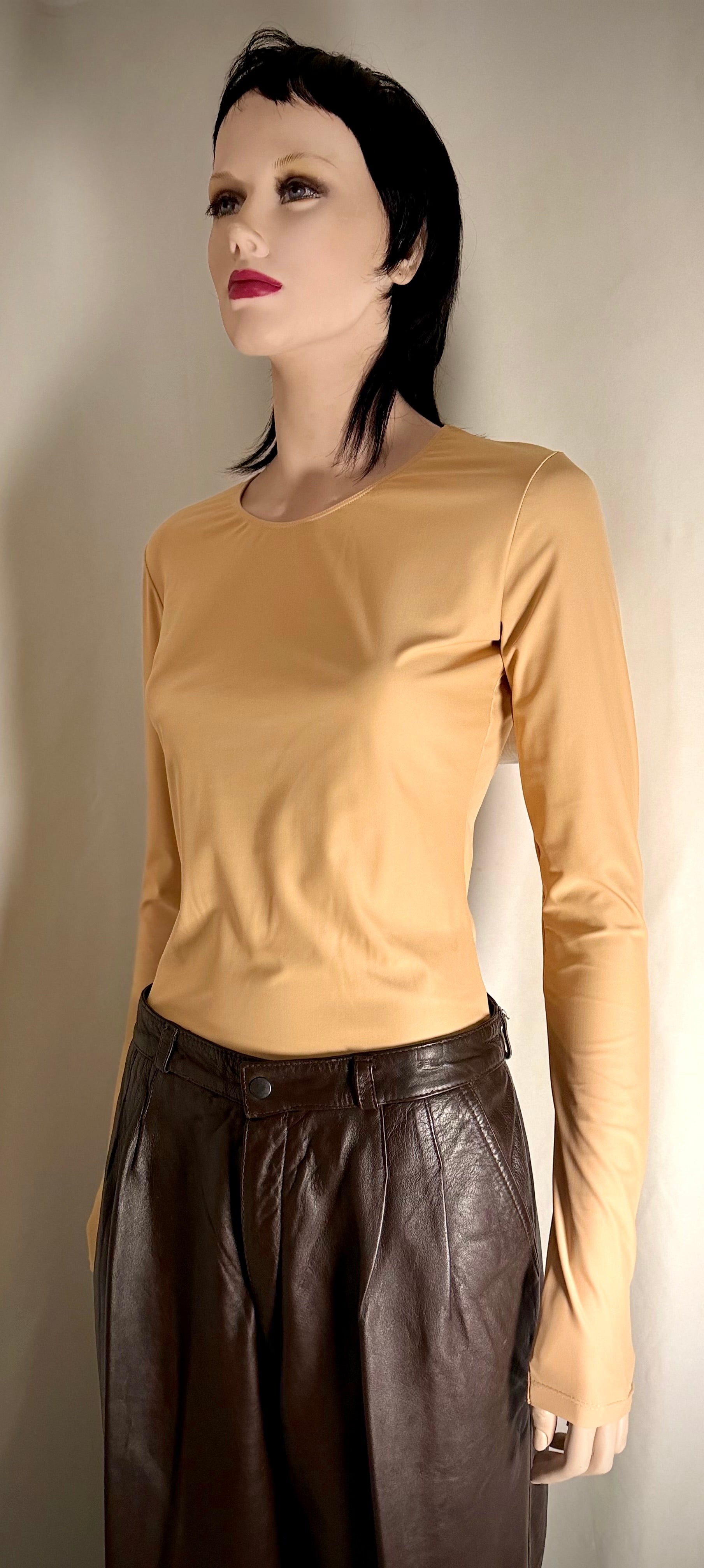 Chocolate Brown Leather Pants