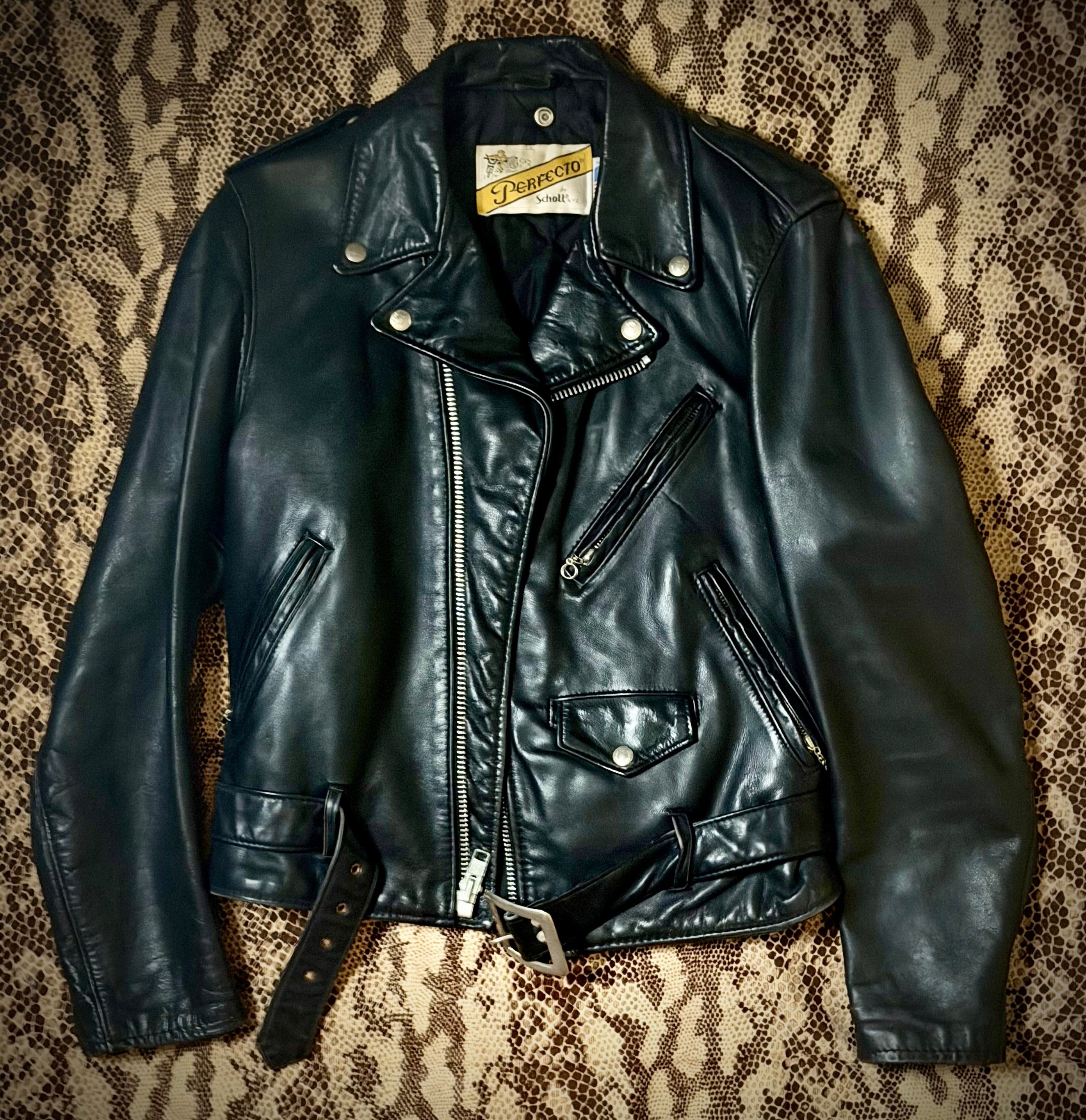 Vintage Schott
NYC Perfecto Leather
Motorcycle Jacket- Made in USA