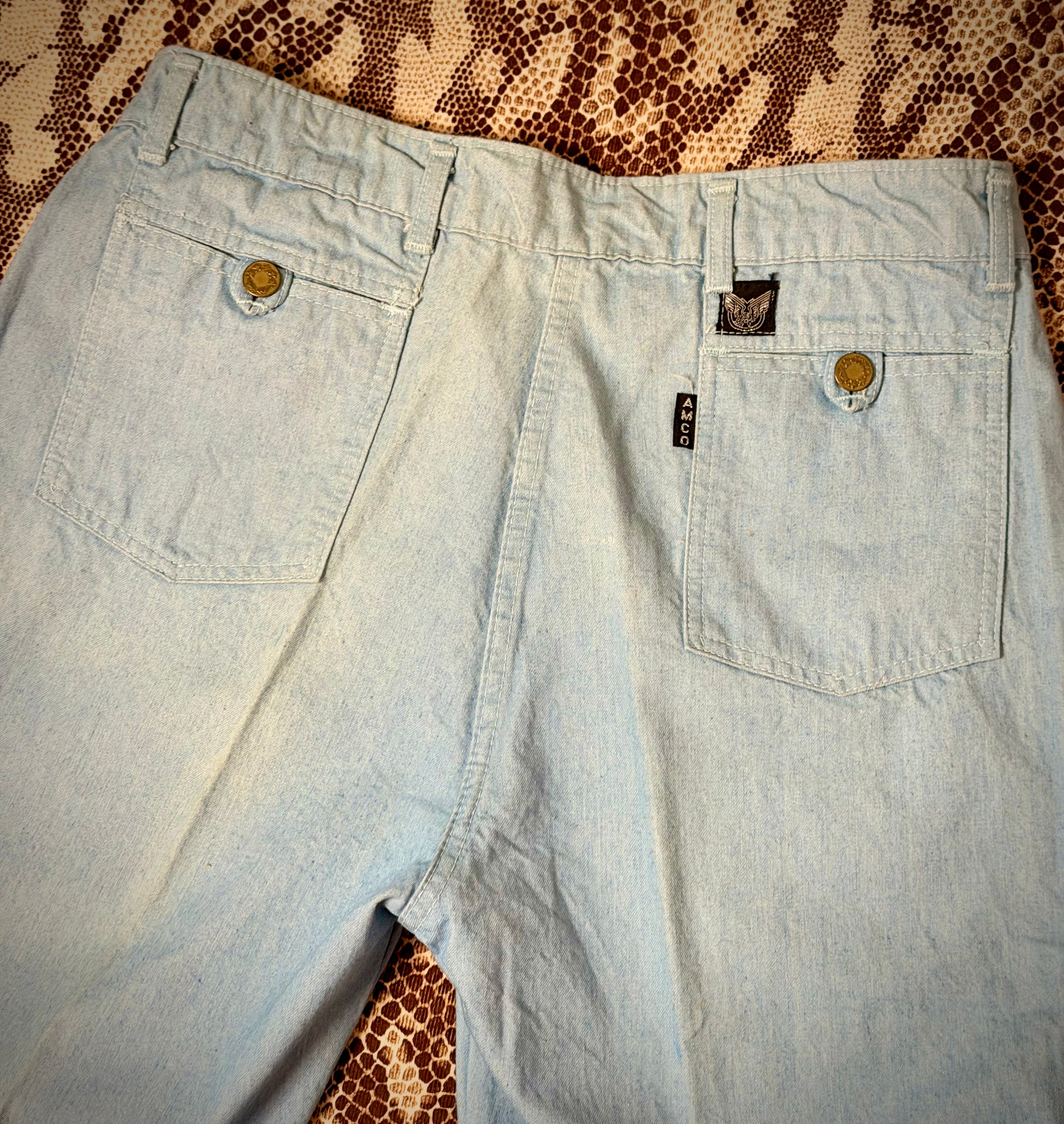 Vintage Deadstock AMCO Work Trousers - Wide Leg, Optional Turn-Up