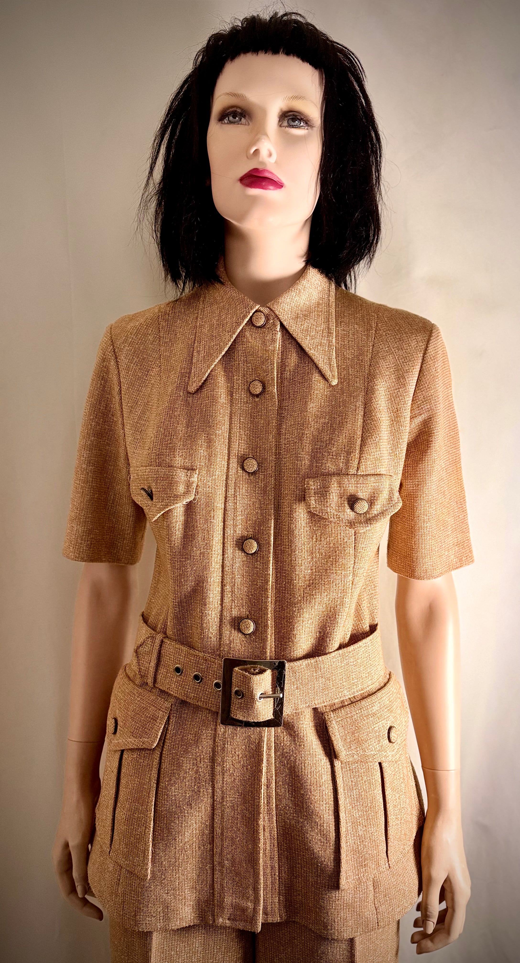 Vintage 1970s Camel Safari Suit