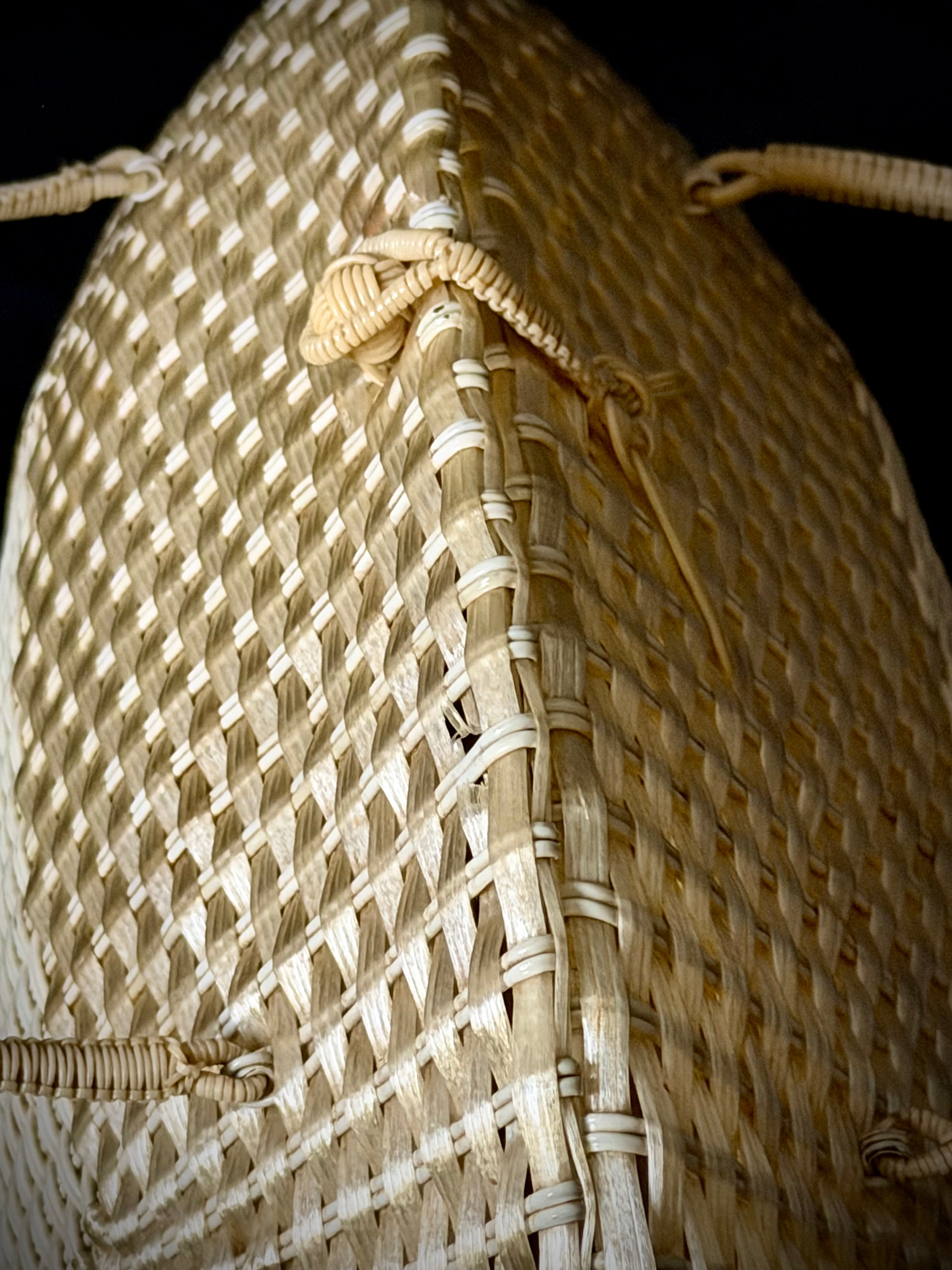 Woven Carryall - 1950s Sculpted Basket Handbag