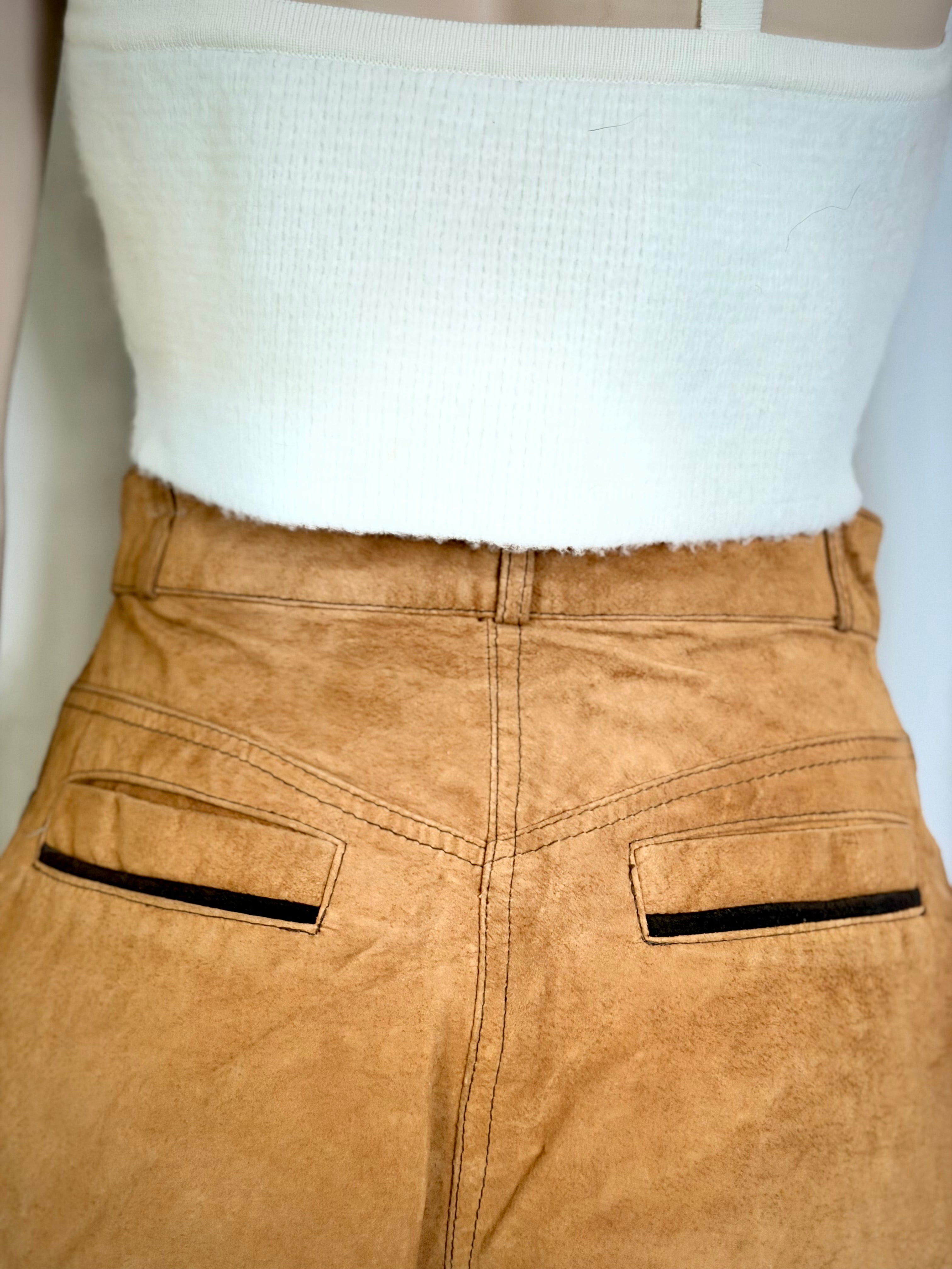 Vintage Russian Suede Jodhpurs - Heavyweight, Sculptural and Rare