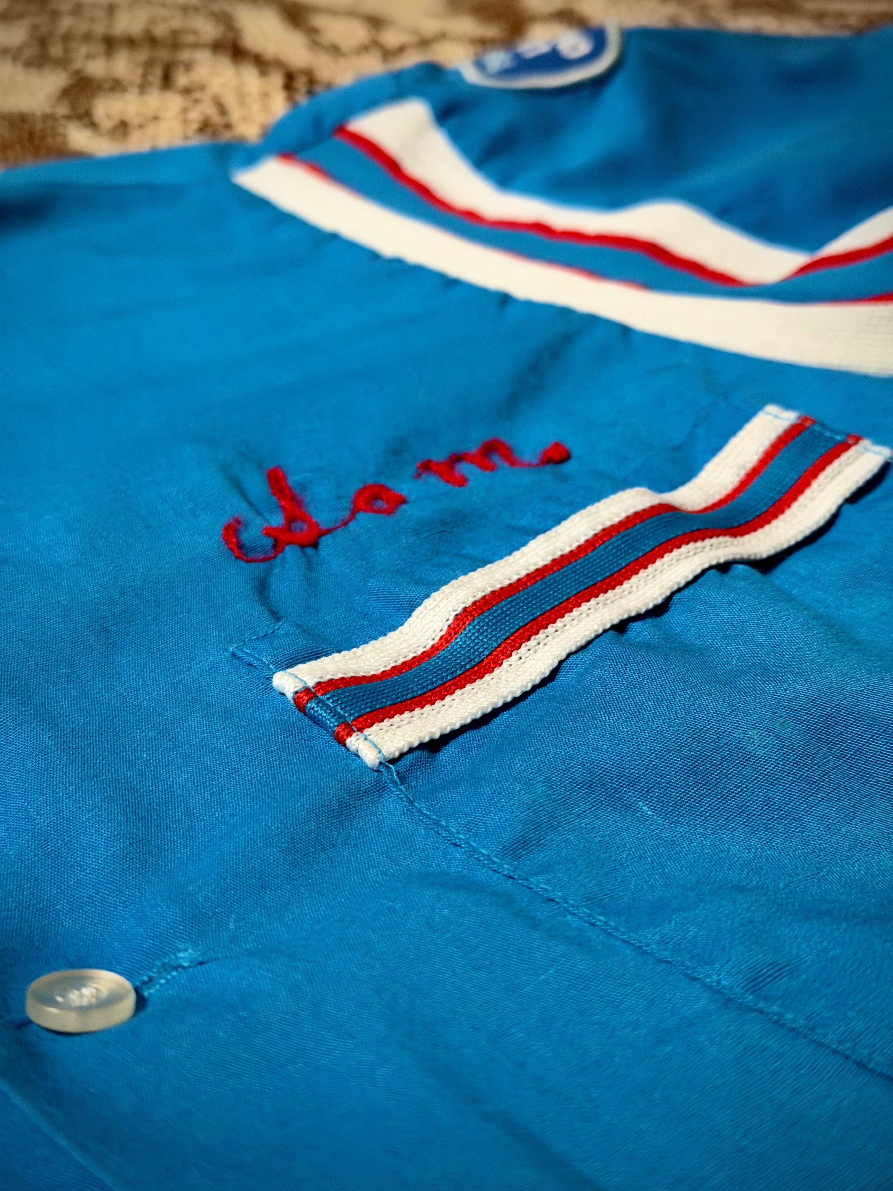 Vintage EmbroideredWork Shirt - USA (Heavily Worn)