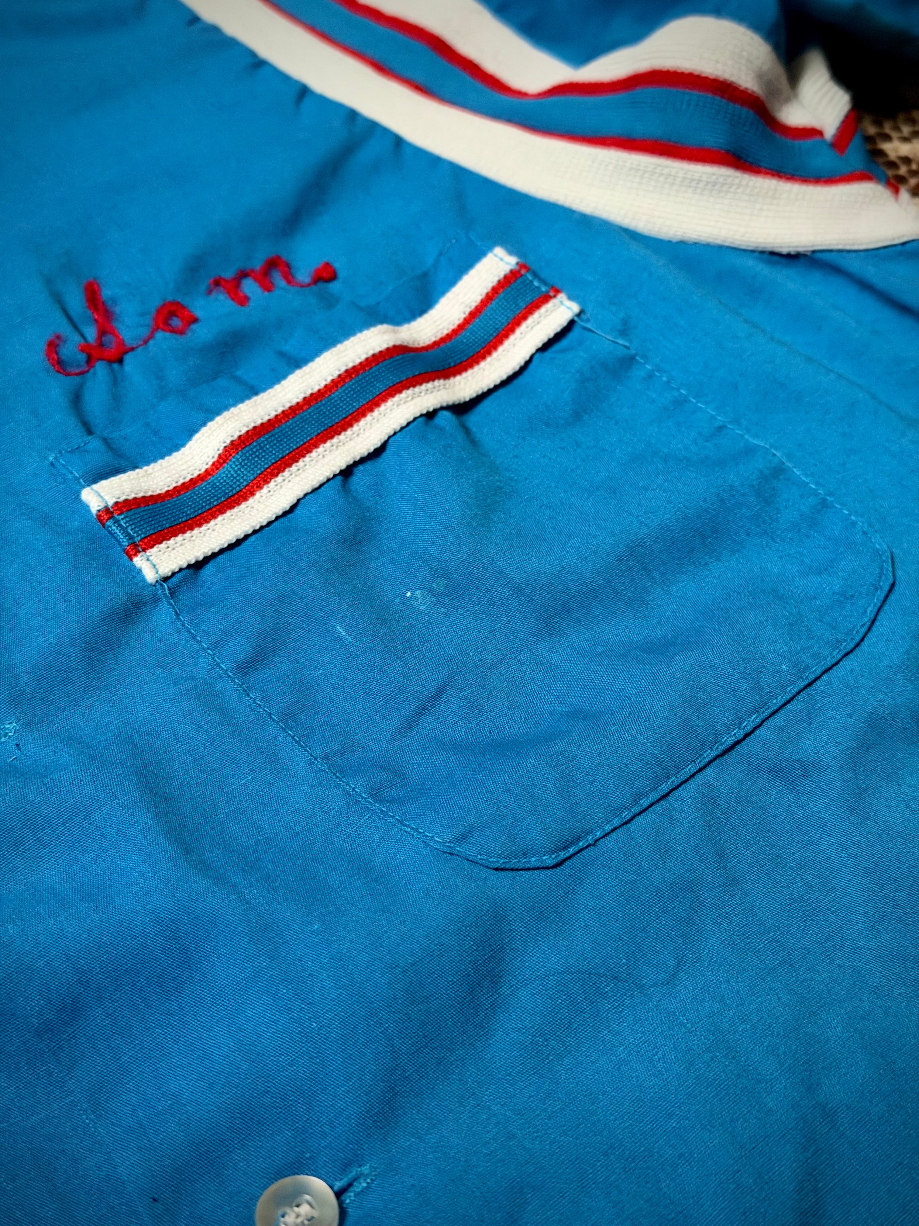 Vintage EmbroideredWork Shirt - USA (Heavily Worn)