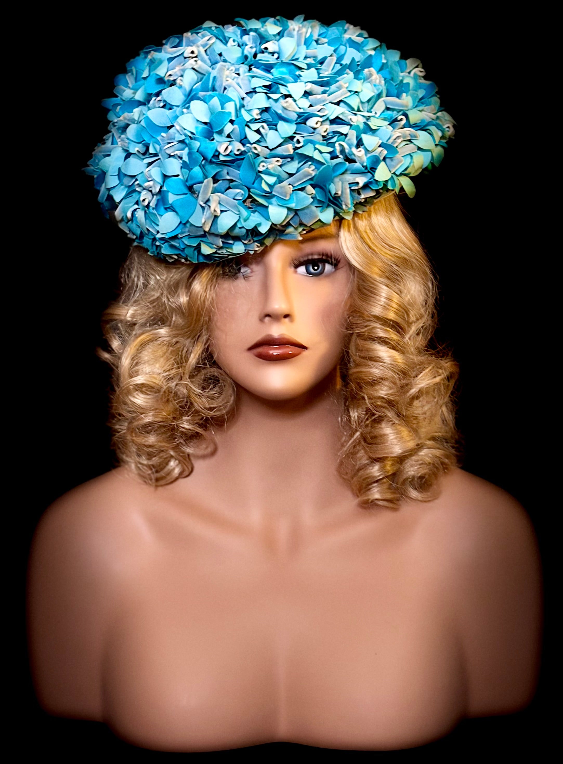 Moray Sculptural Floral Couture Hat - Mid-Century Millinery