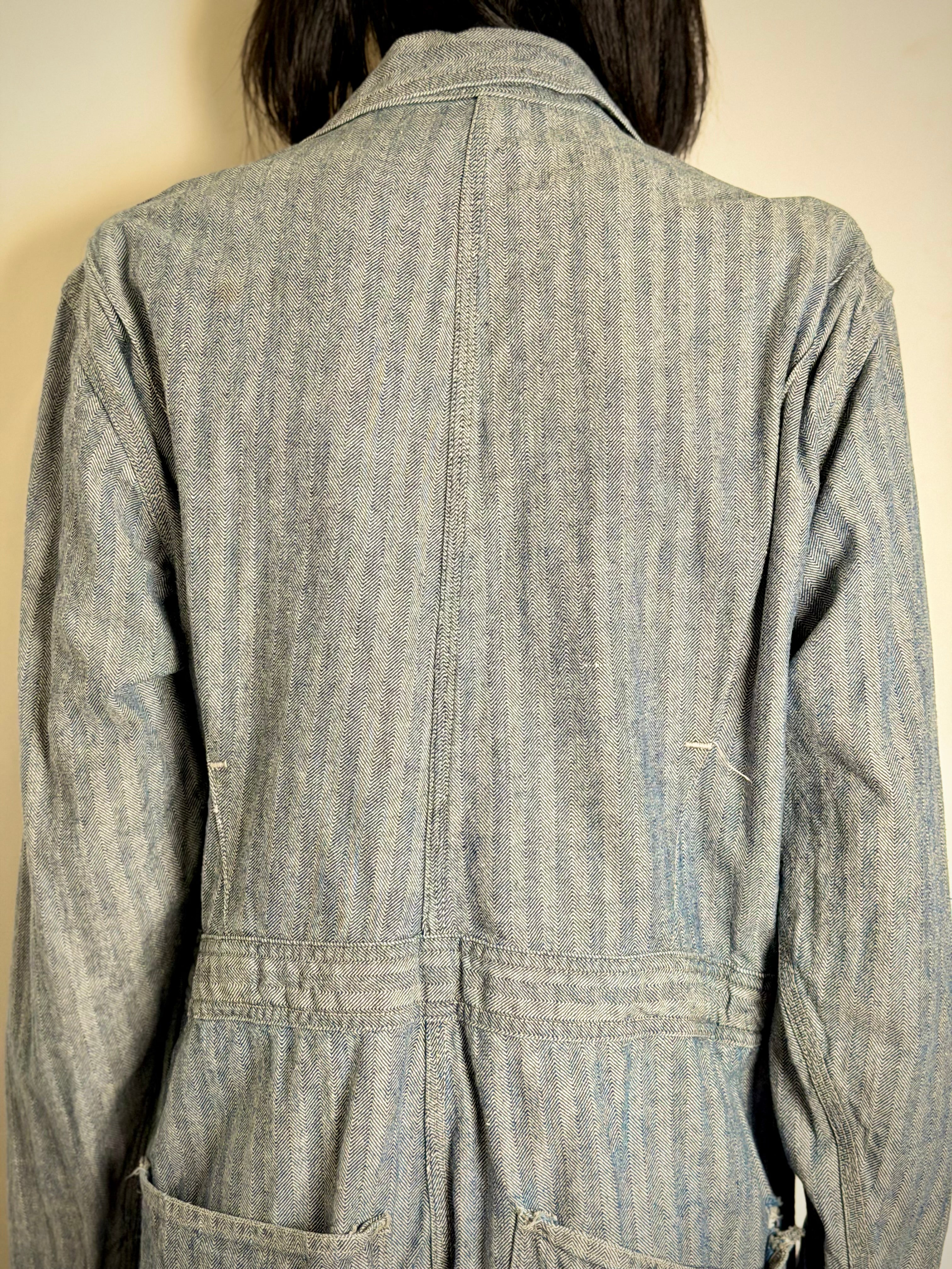 1960s USA Striped Workwear Overalls - Unisex