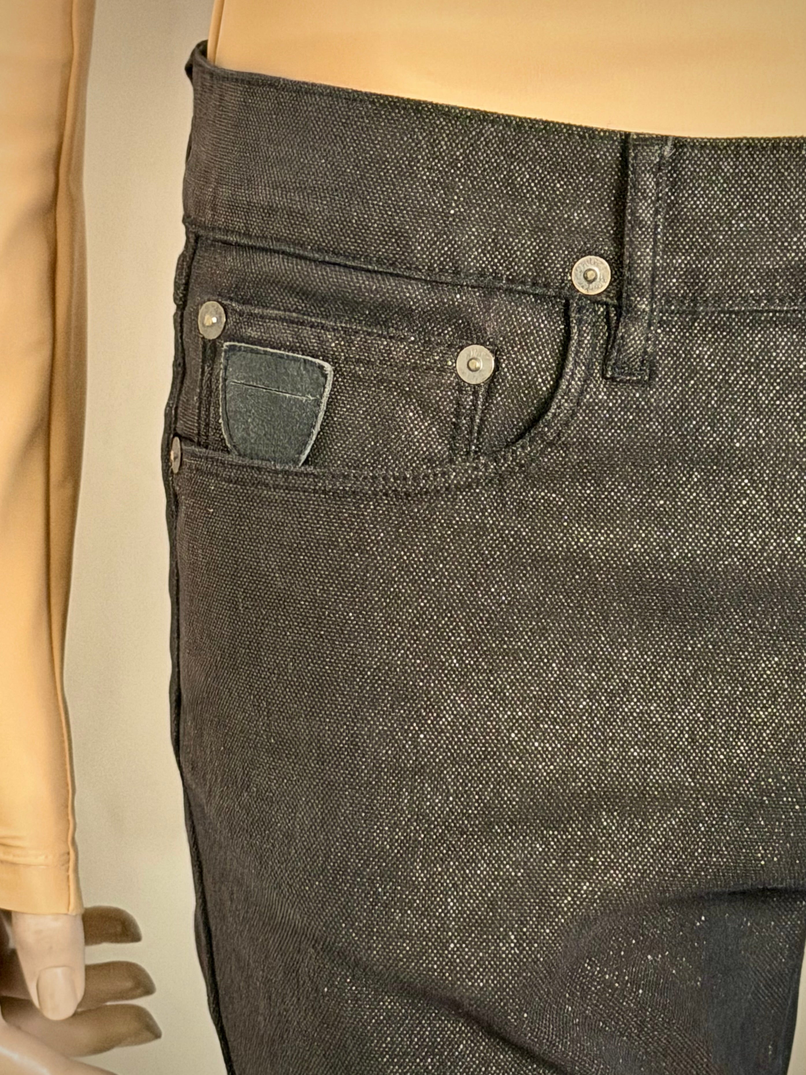 April 77 Gold-Lustre Slim Jeans with Guitar Pick Pocket