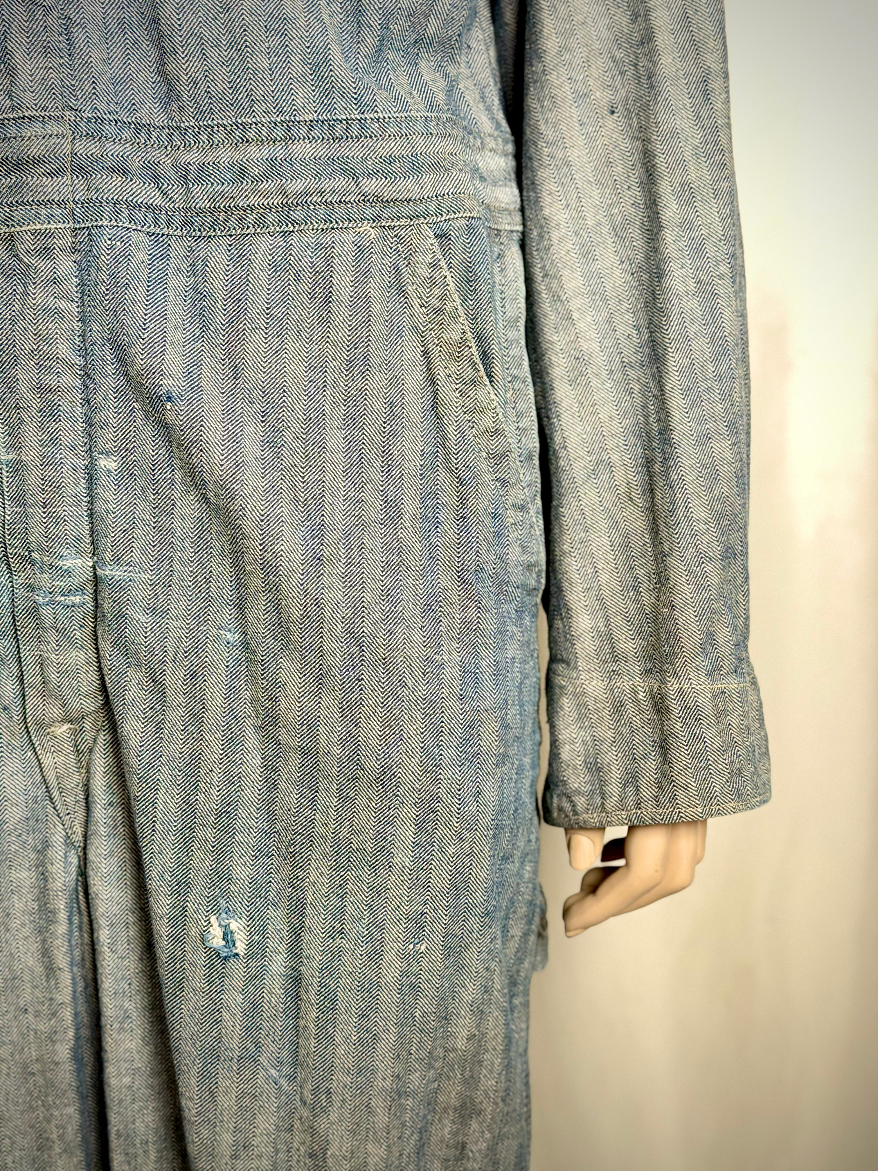 1960s USA Striped Workwear Overalls - Unisex