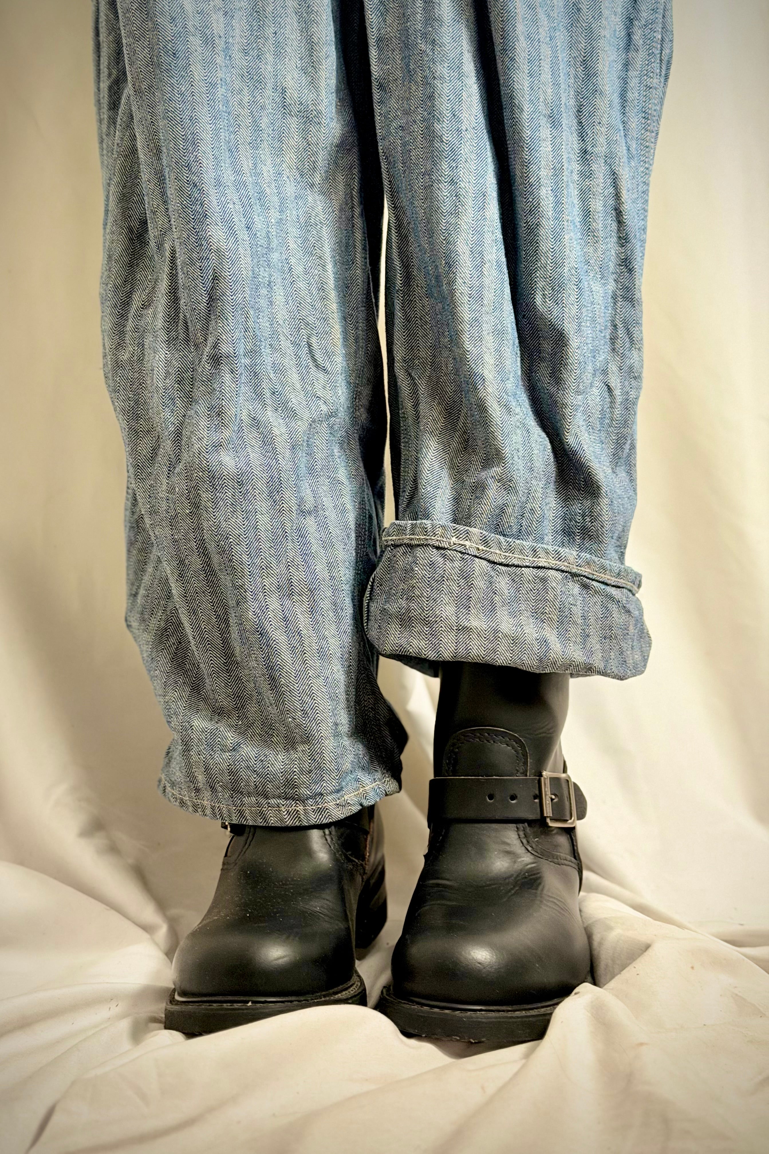 1960s USA Striped Workwear Overalls - Unisex