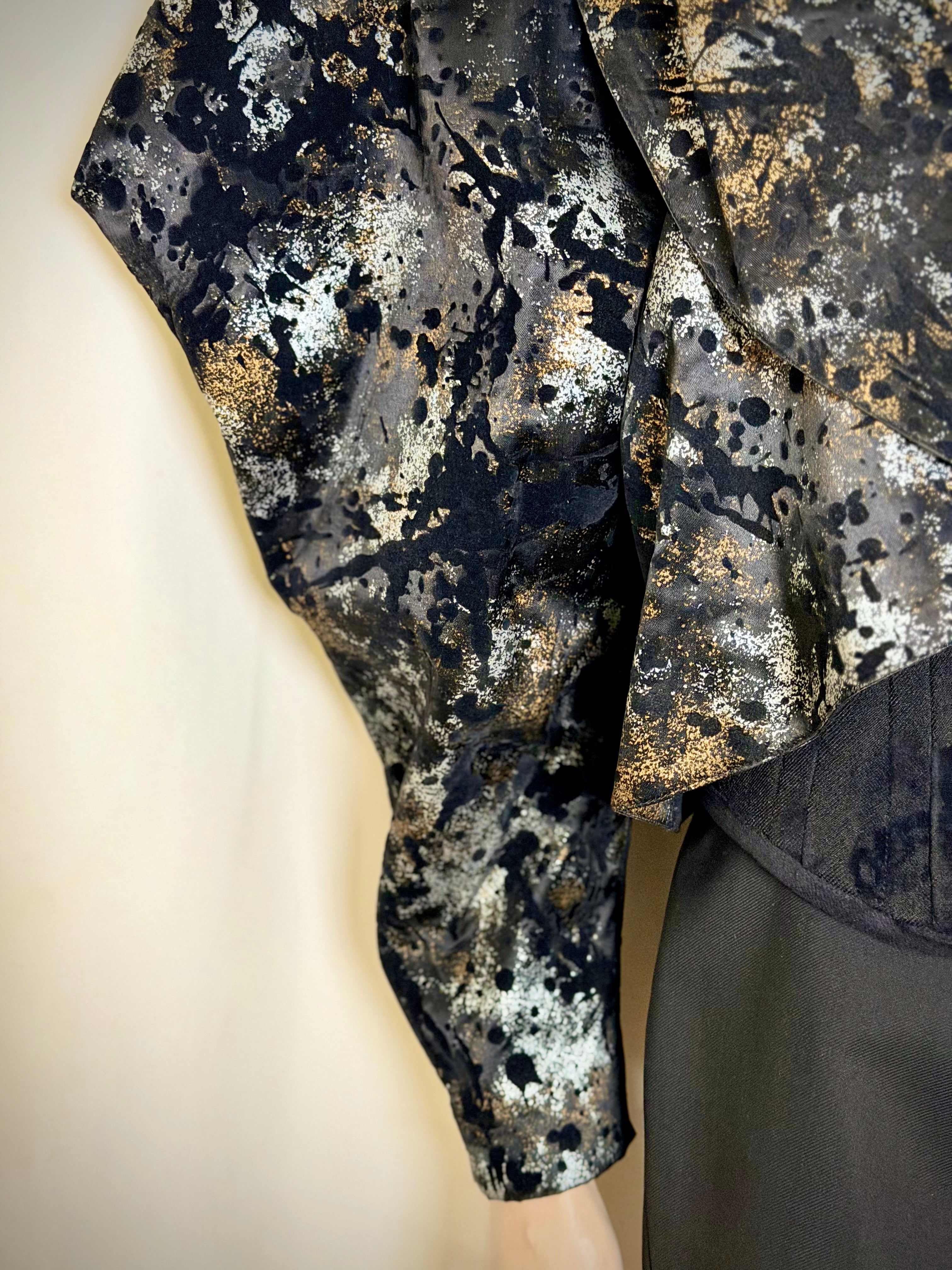 1980s Davi Dan Belgium Brutalist Metallic Jacket