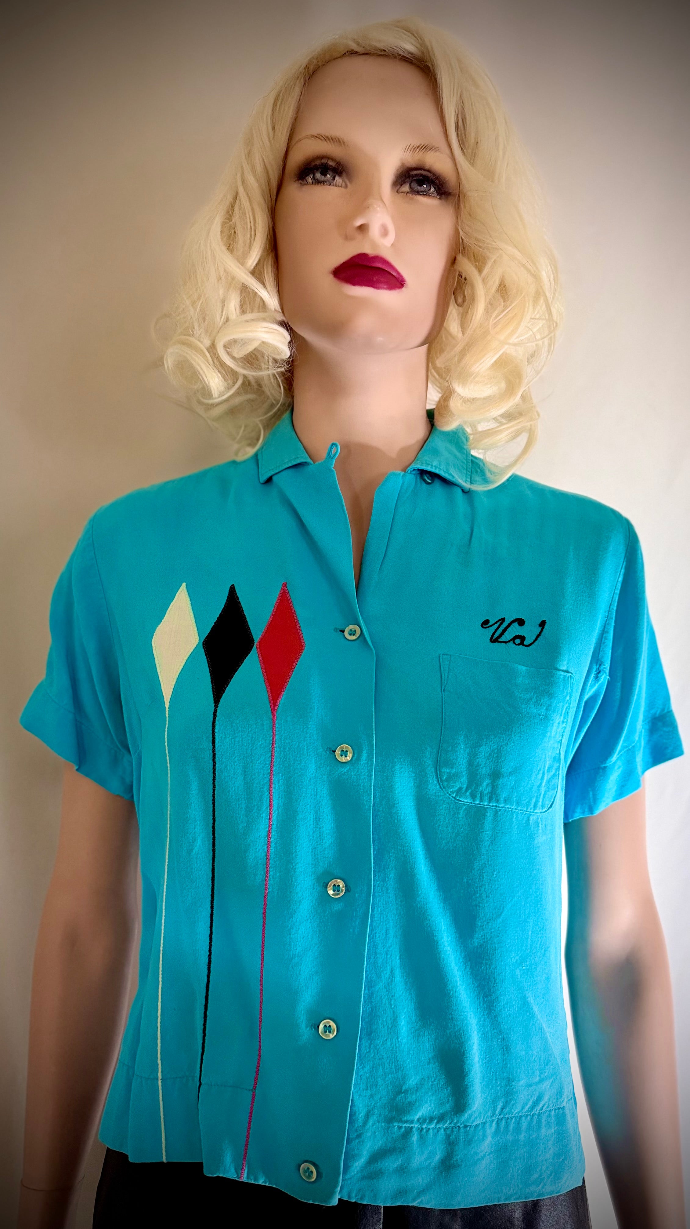 1960s “Val” King Louie Bowling
Shirt - Holt County Abstract
Co. (Nebraska)