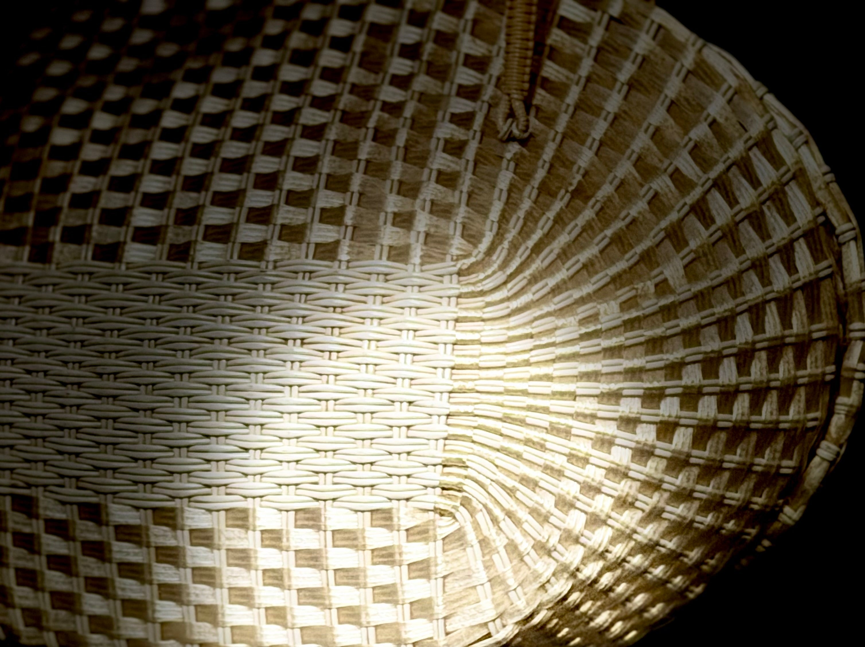 Woven Carryall - 1950s Sculpted Basket Handbag