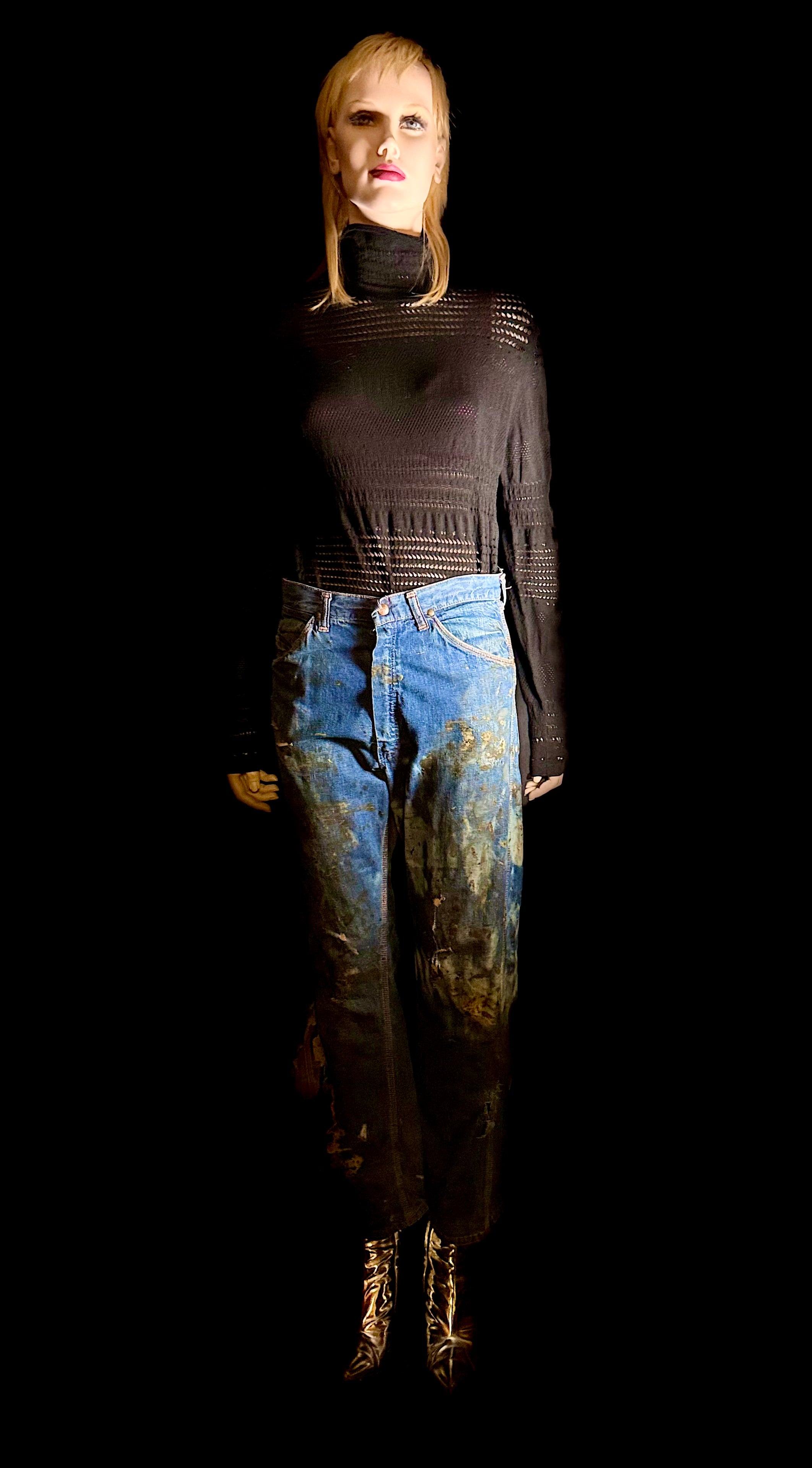 1940s French Artist’s Work Jeans - One-of-a-Kind Archival Wear