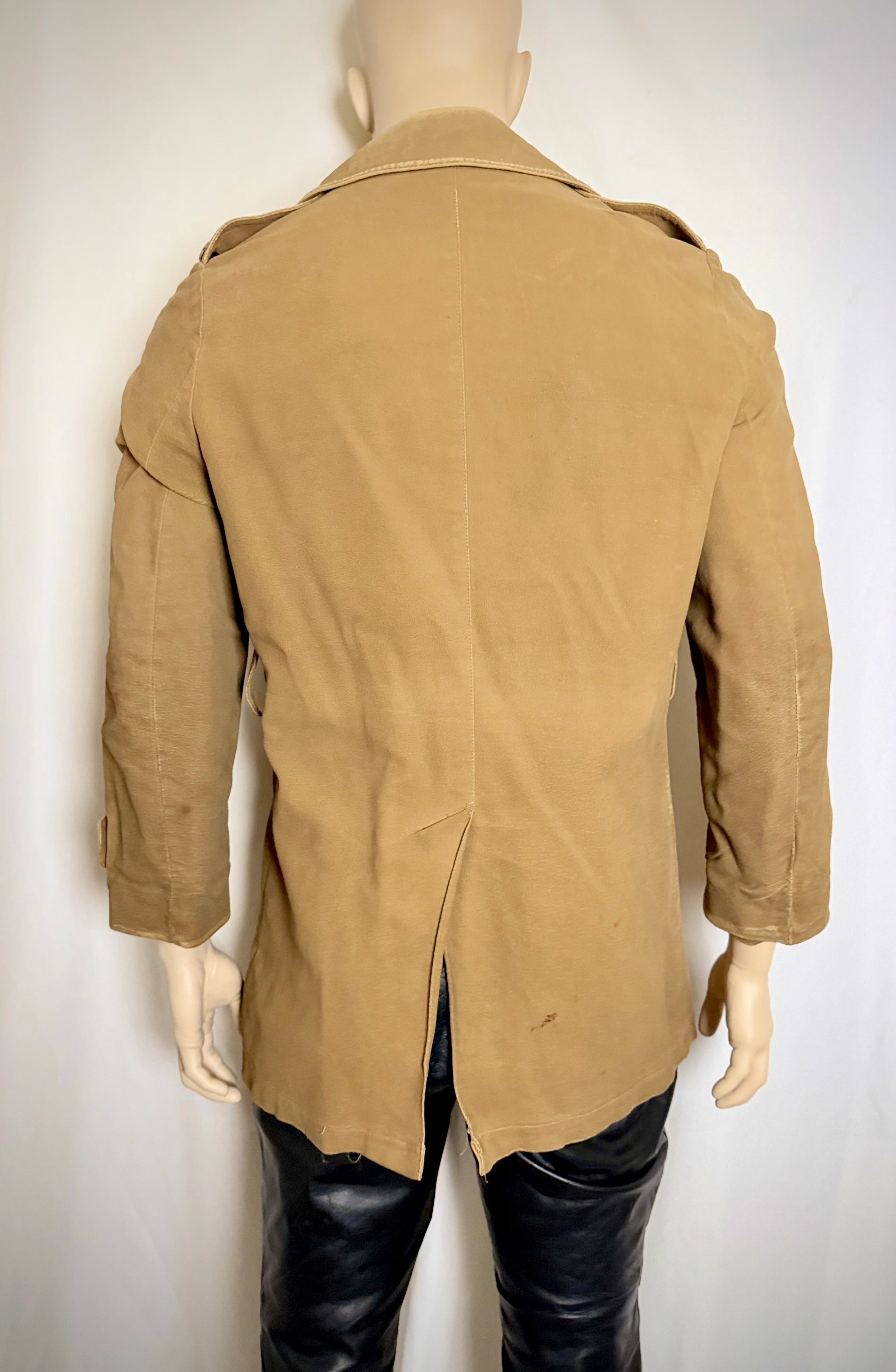 1960s Coated Cotton Utility Jacket - Military Inspired Workwear