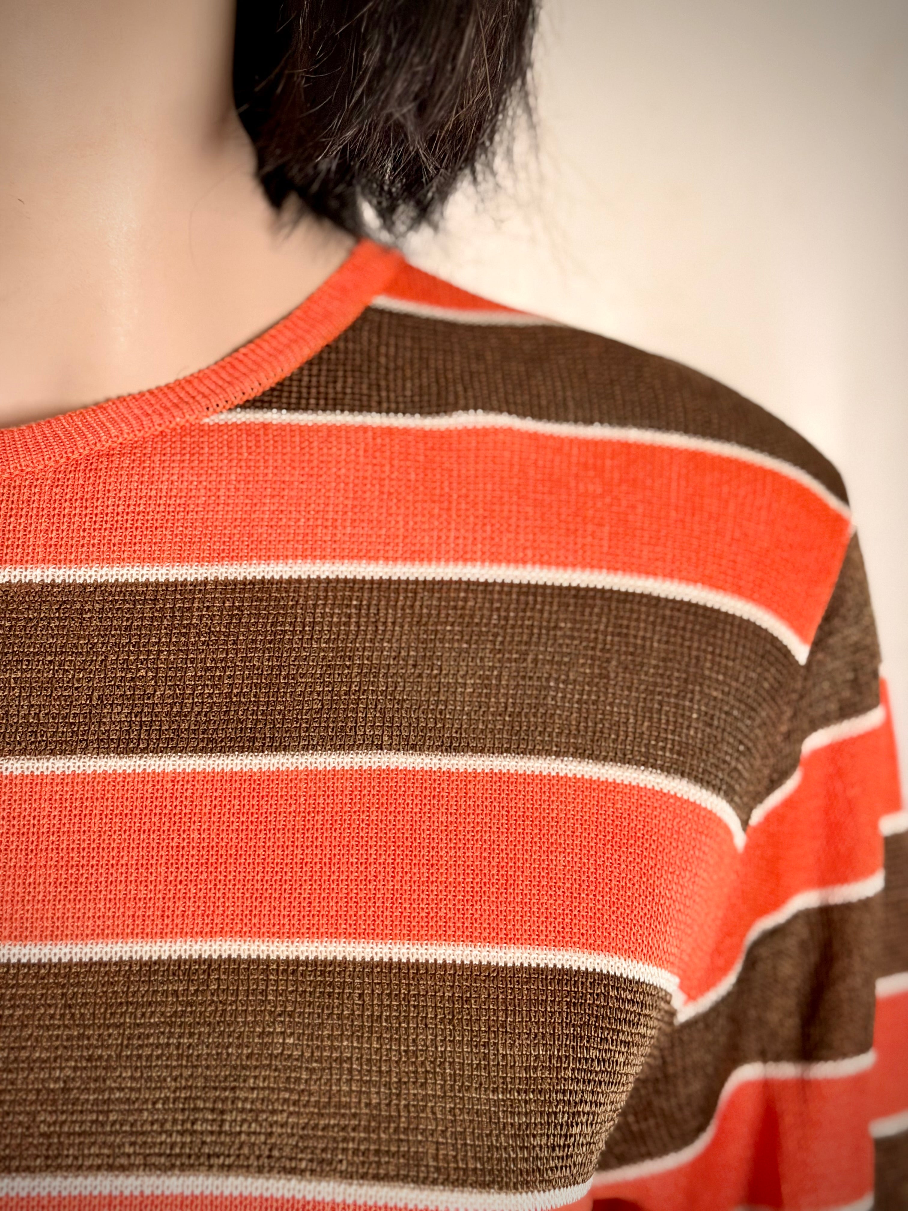 1960s-70s Semi-Sheer Mod Knit Top