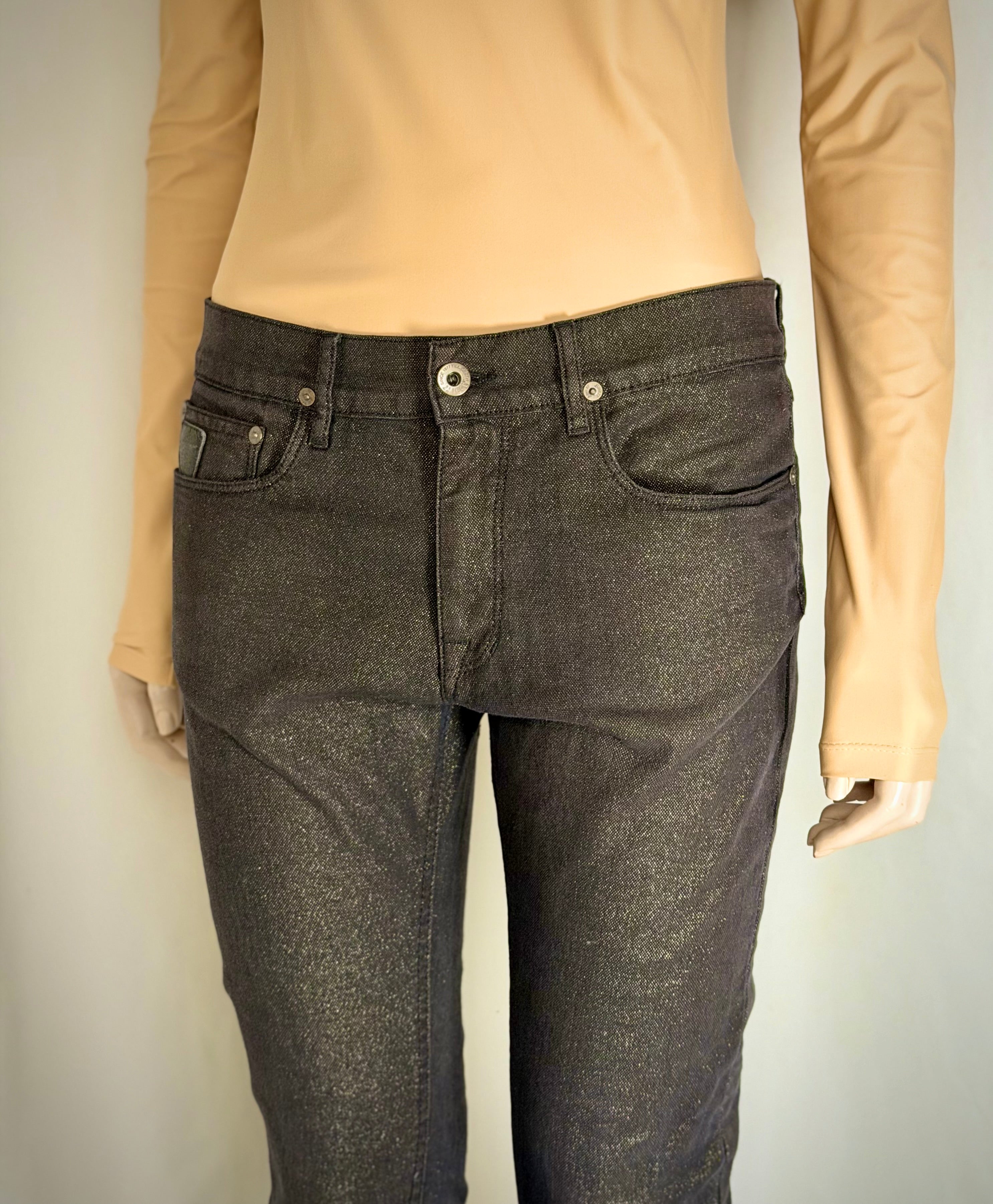 April 77 Gold-Lustre Slim Jeans with Guitar Pick Pocket