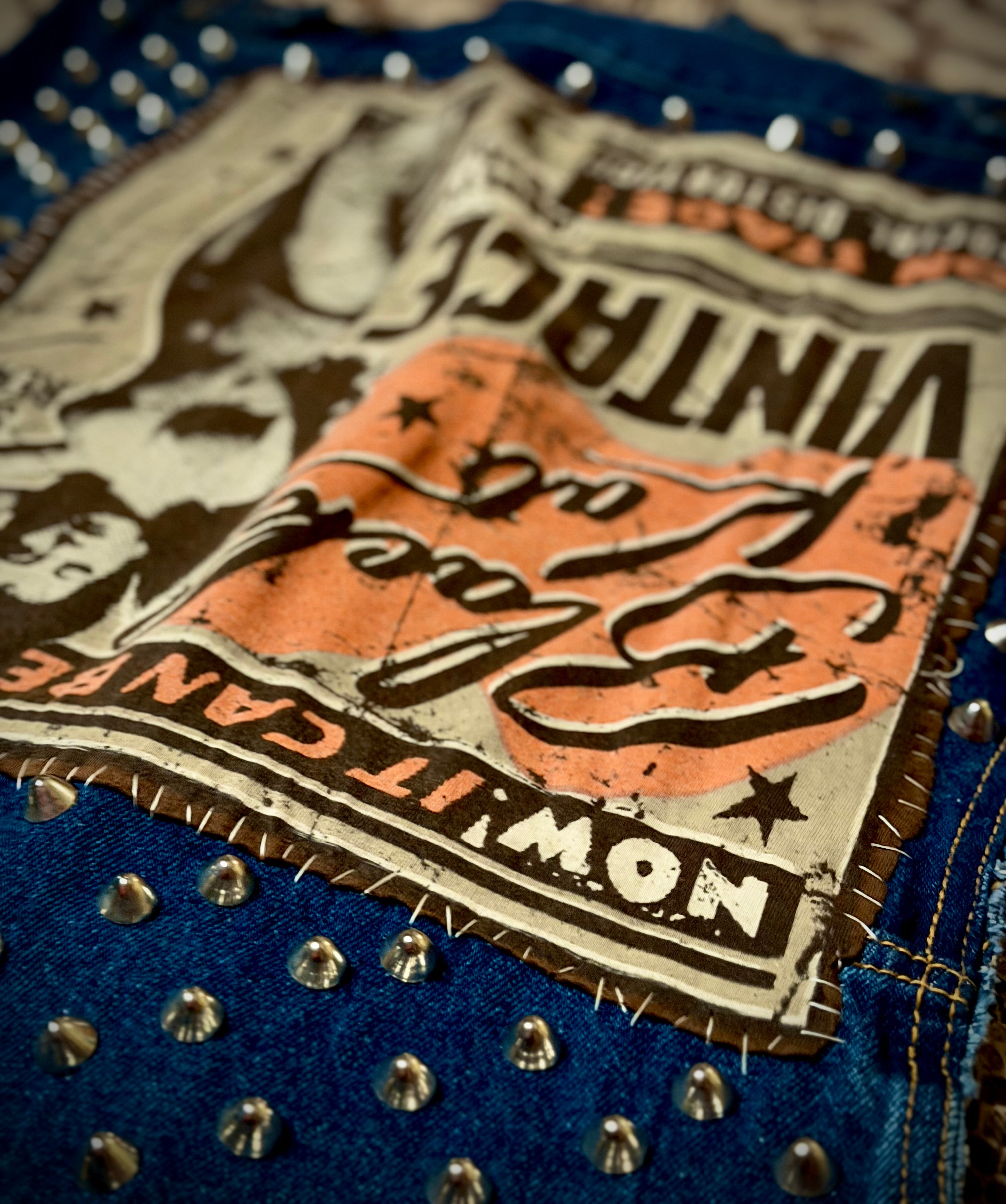 Custom Studded Social Distortion Vest- One of a Kind