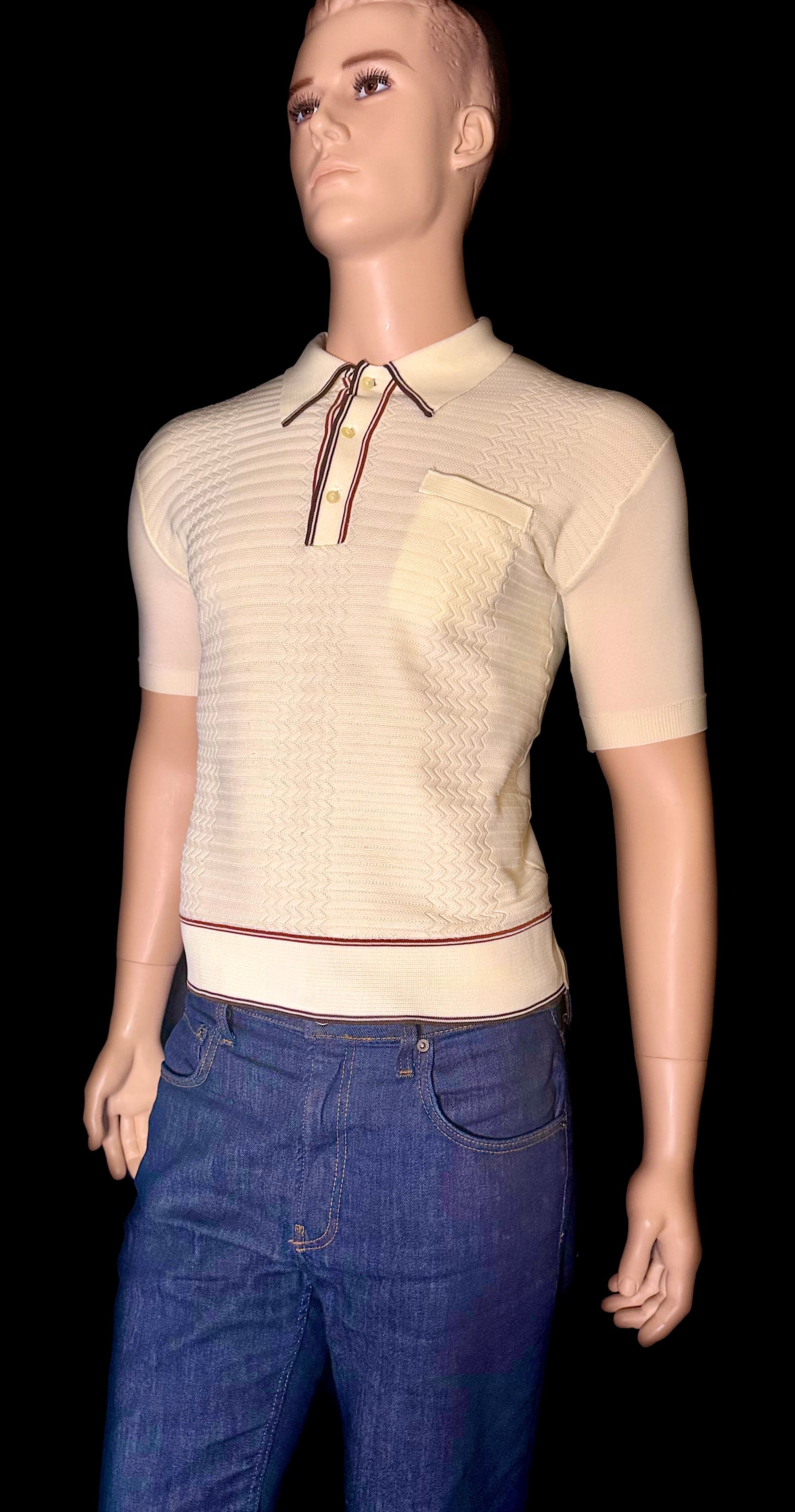 1960s Vintage Target Cream Knit Polo Shirt

Made in Australia | Unworn Condition