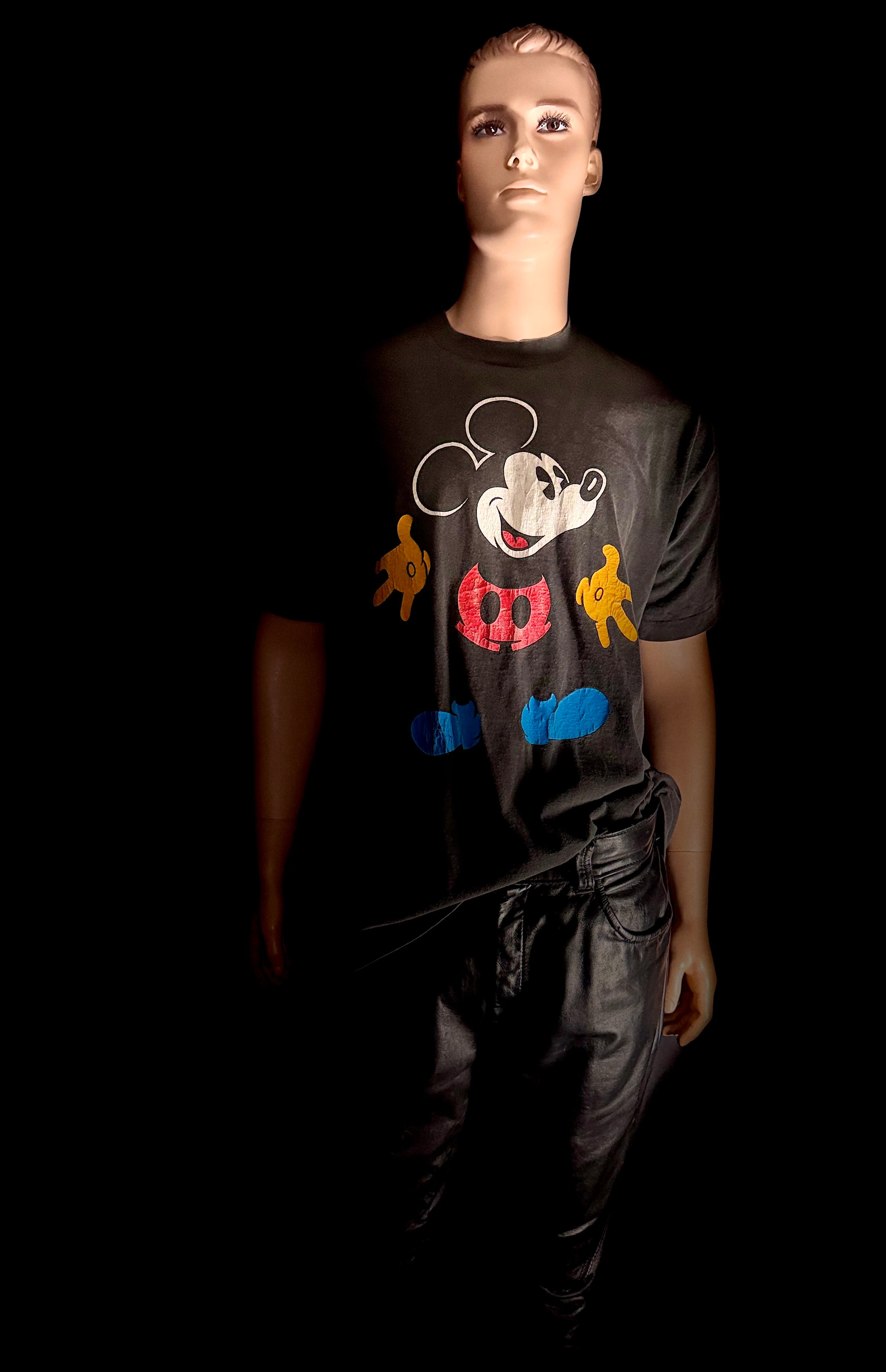Vintage Mickey & Co. Disney T-Shirt - Faded Black (Late 80s / Early 90s)