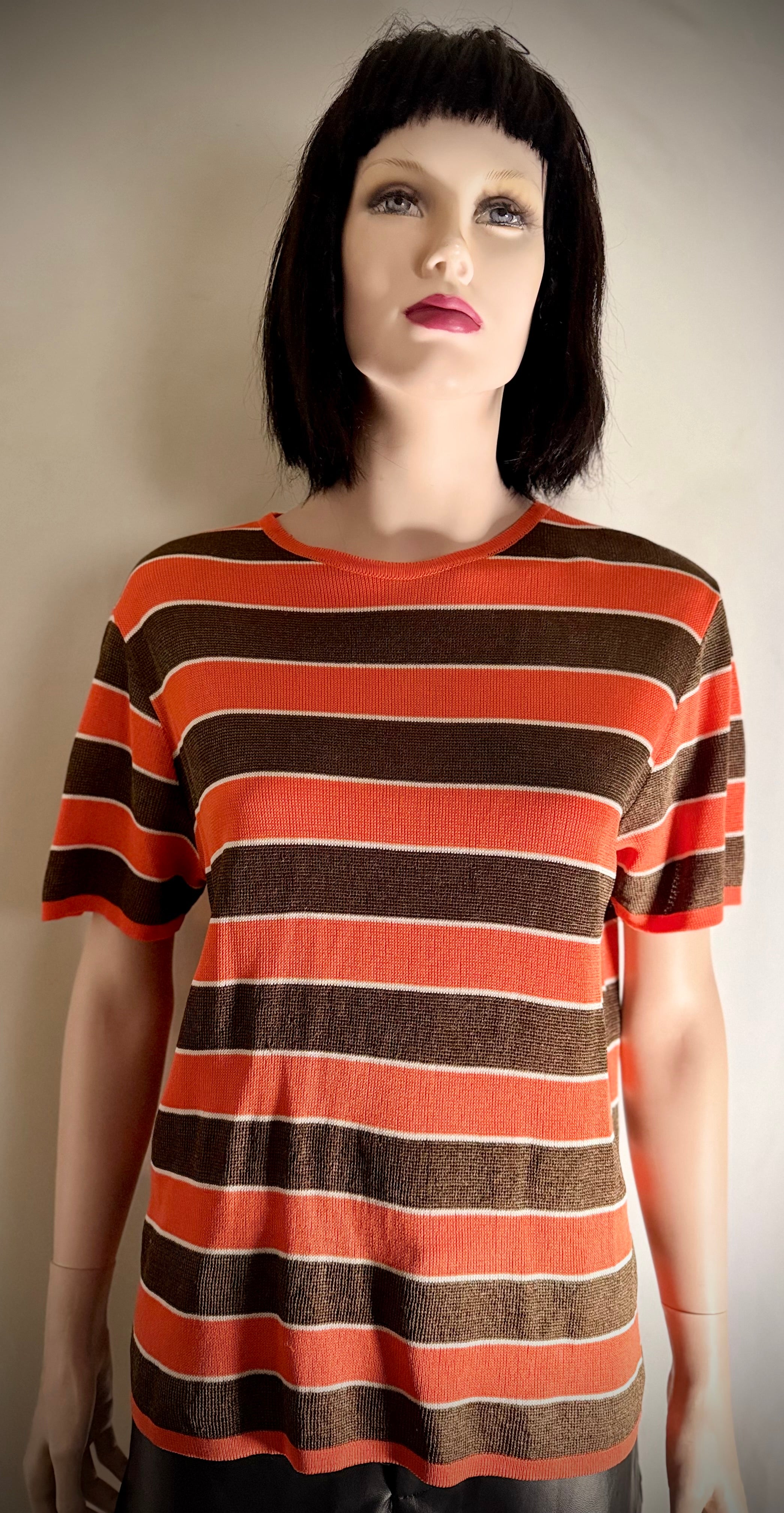 1960s-70s Semi-Sheer Mod Knit Top