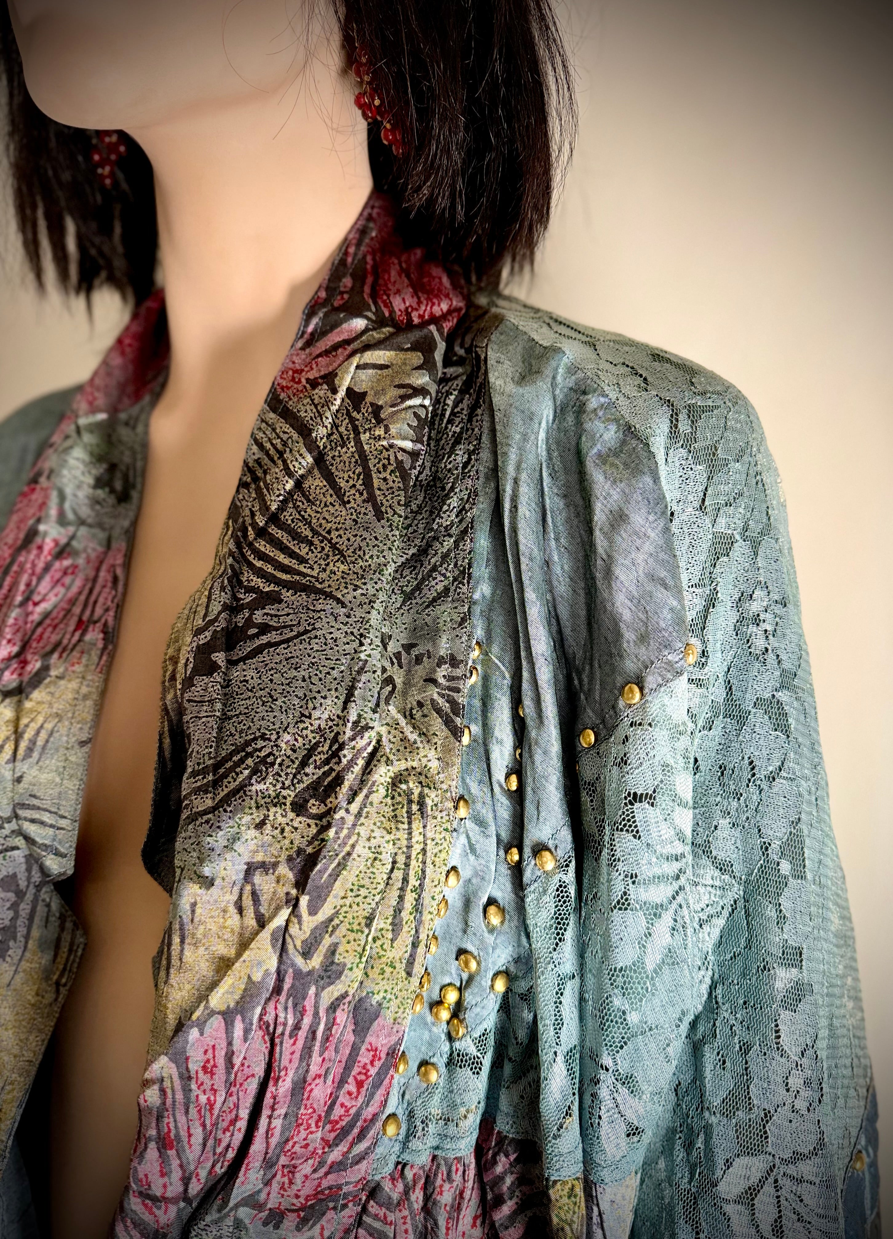 1980s Lace & Studded Jacket - Budapest Find