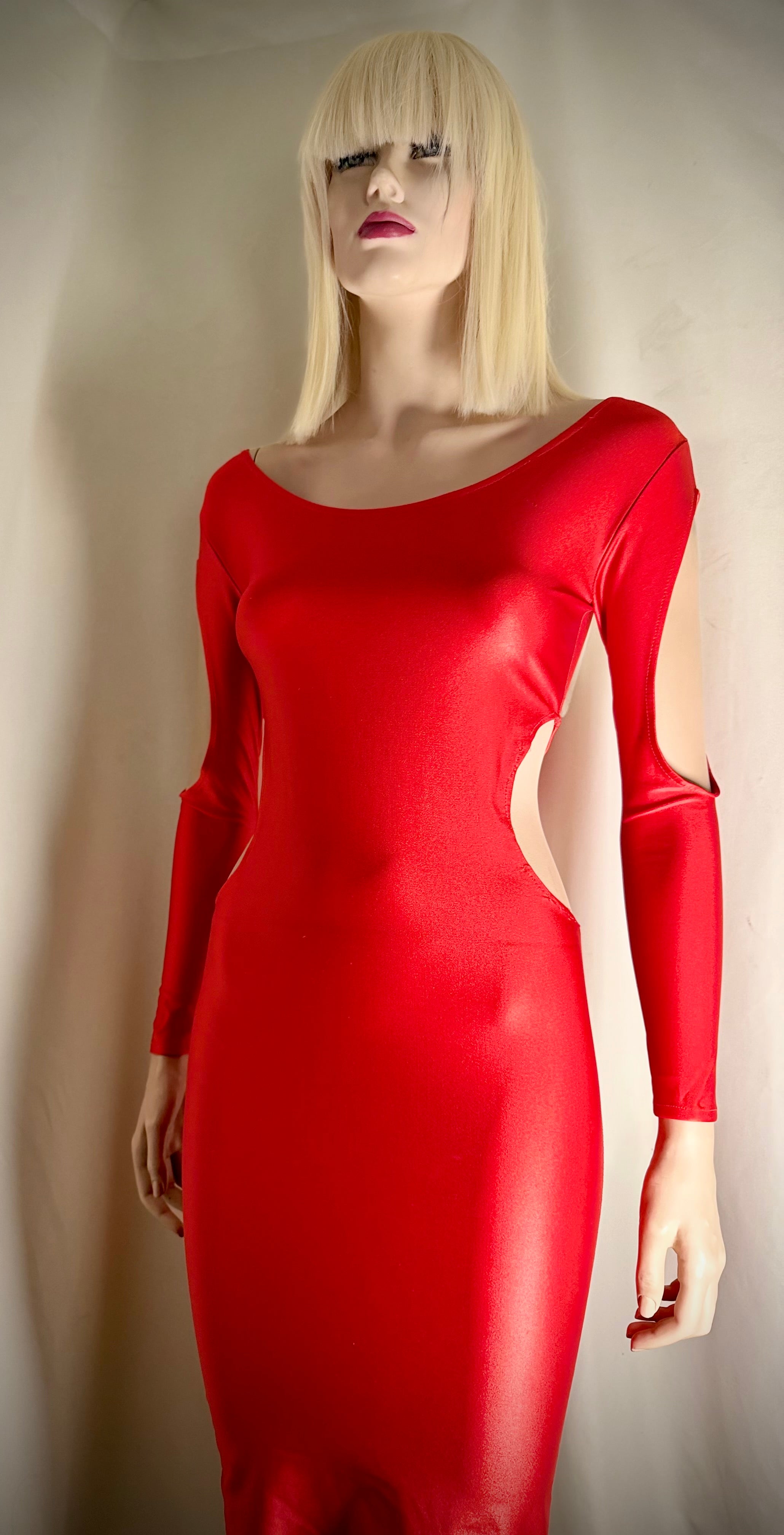 80s - 90s Cut-Out Bodycon Dress