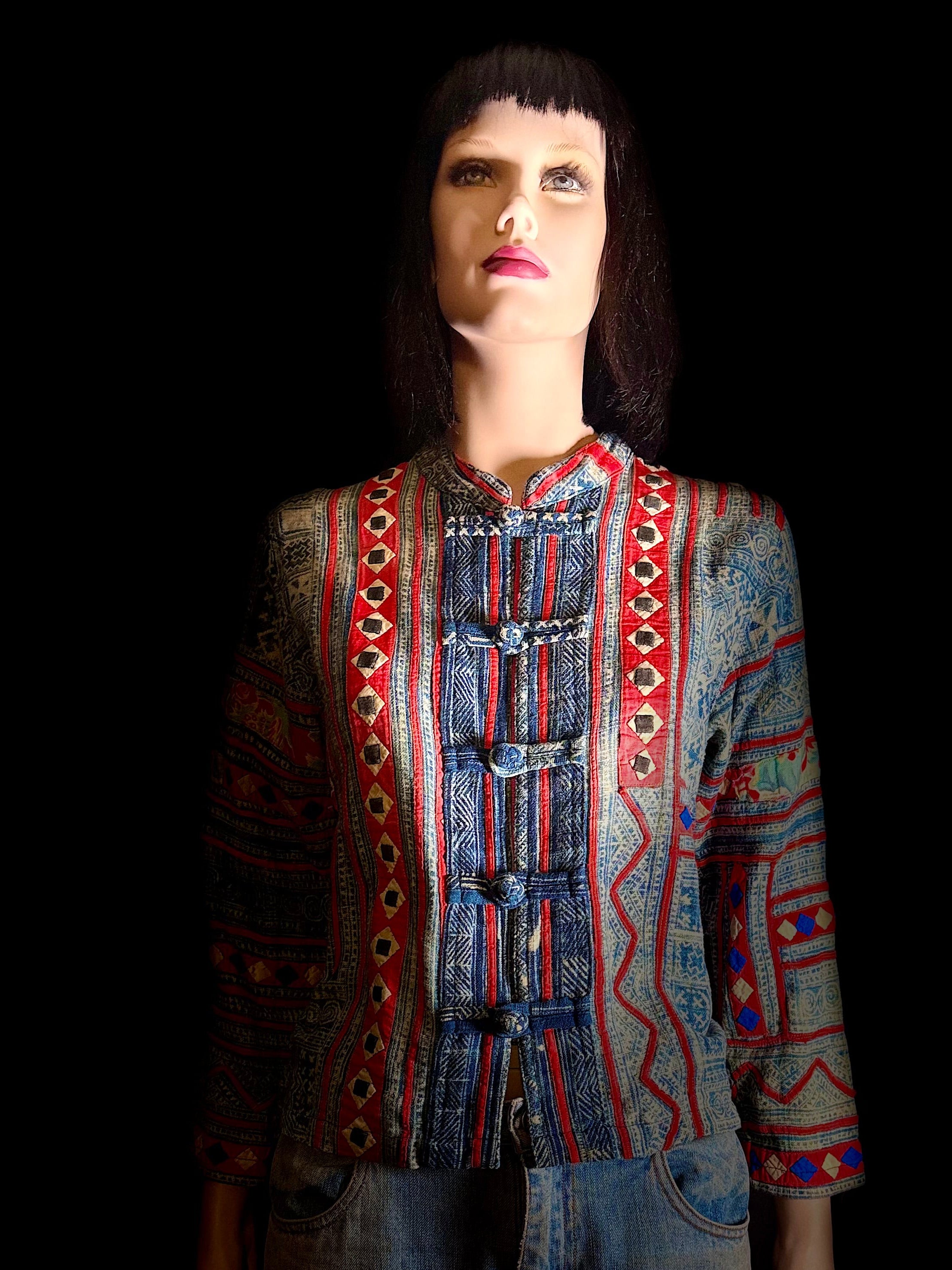 Authentic Malaika Hmong Hand-Appliqué Jacket