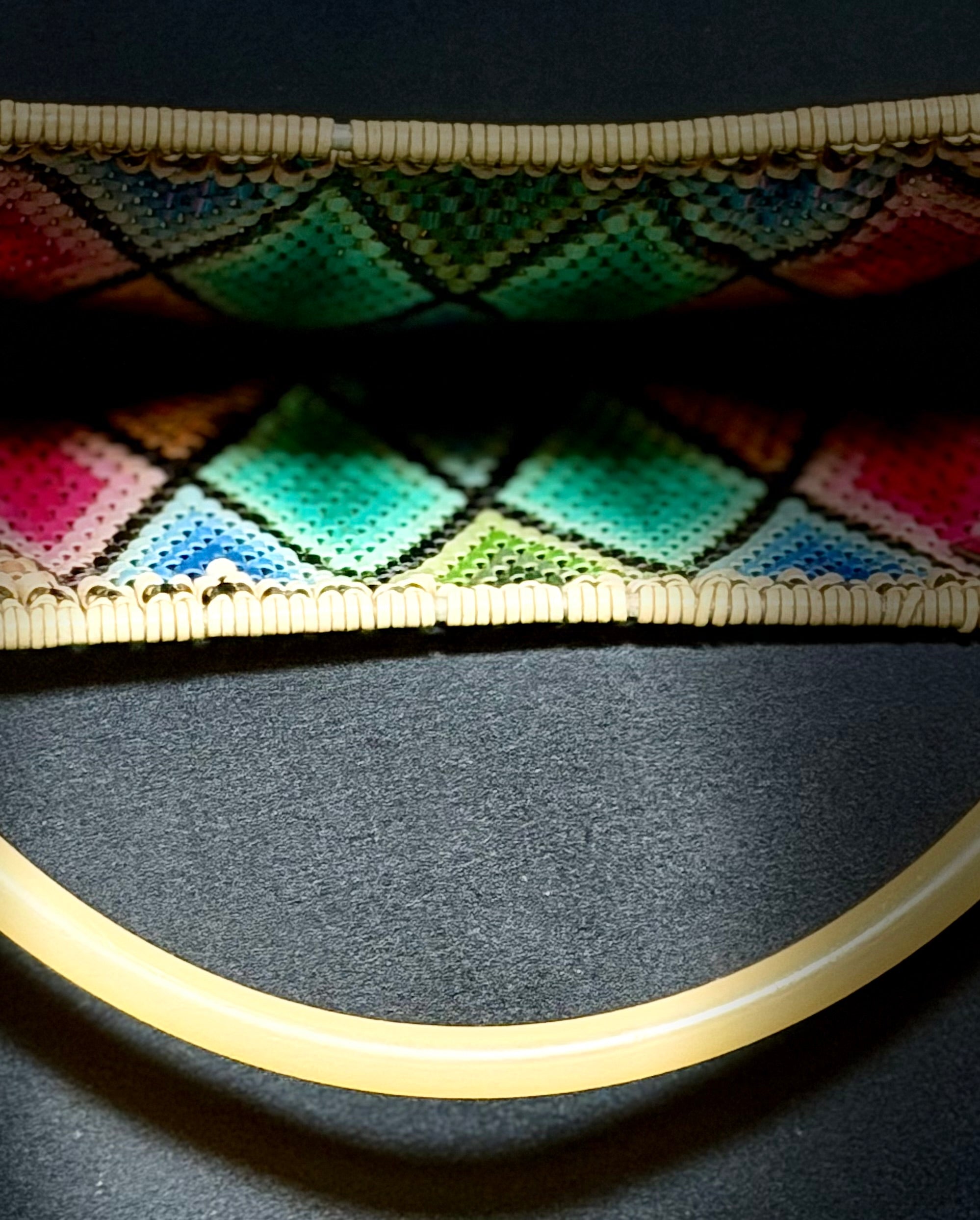 Mosaic Tote - 1960s Hand-Beaded Bag