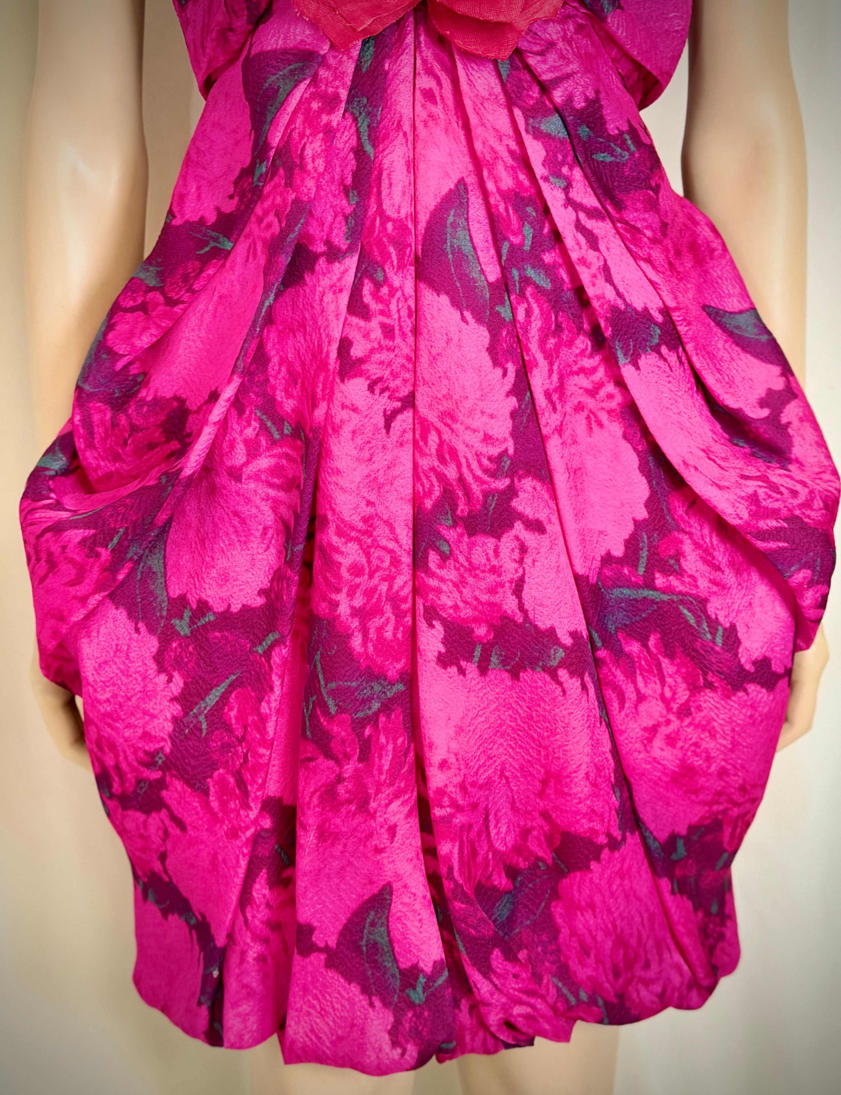 LANVIN Paris SS2010 Rare Sculptural Silk Dress - Alber Elbaz