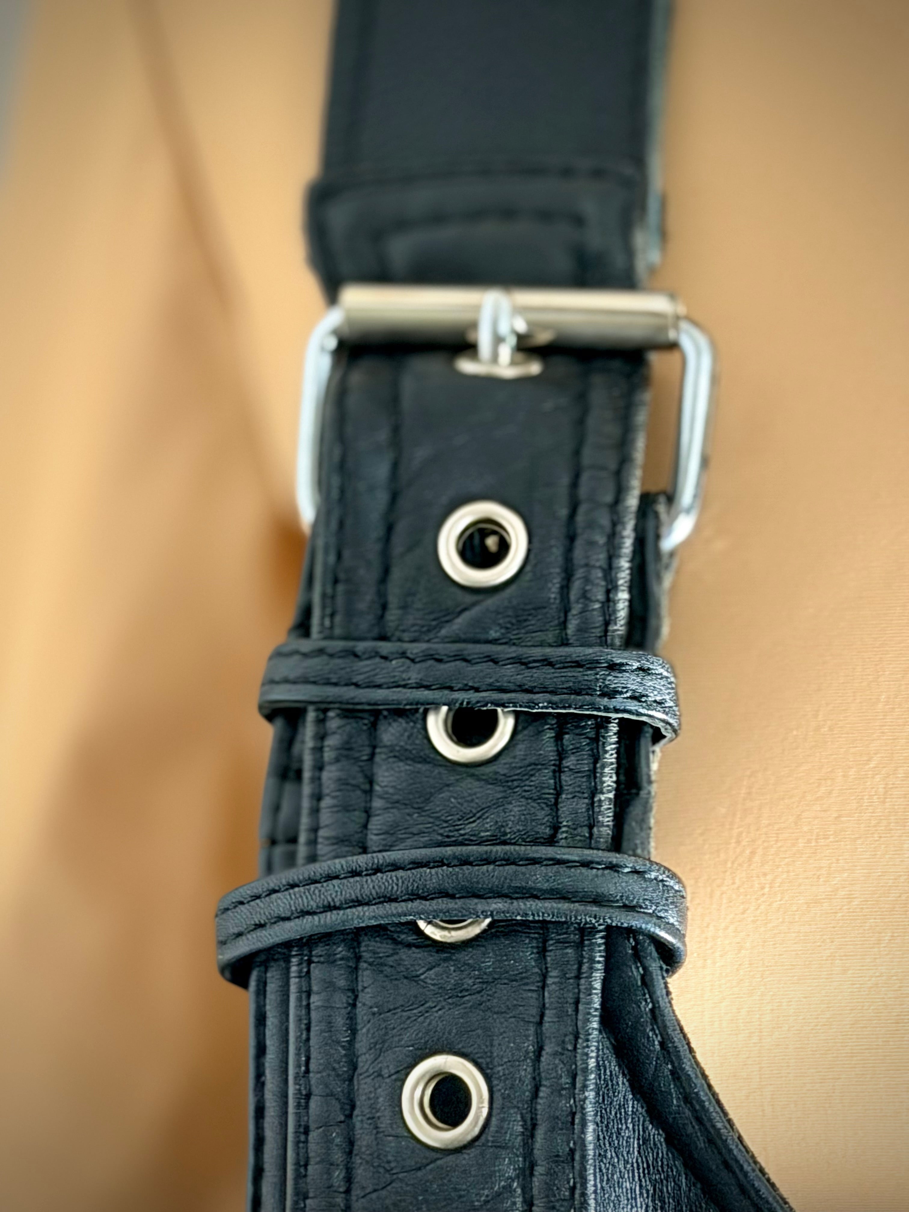Hein Gericke Black Leather Motorcycle Overalls