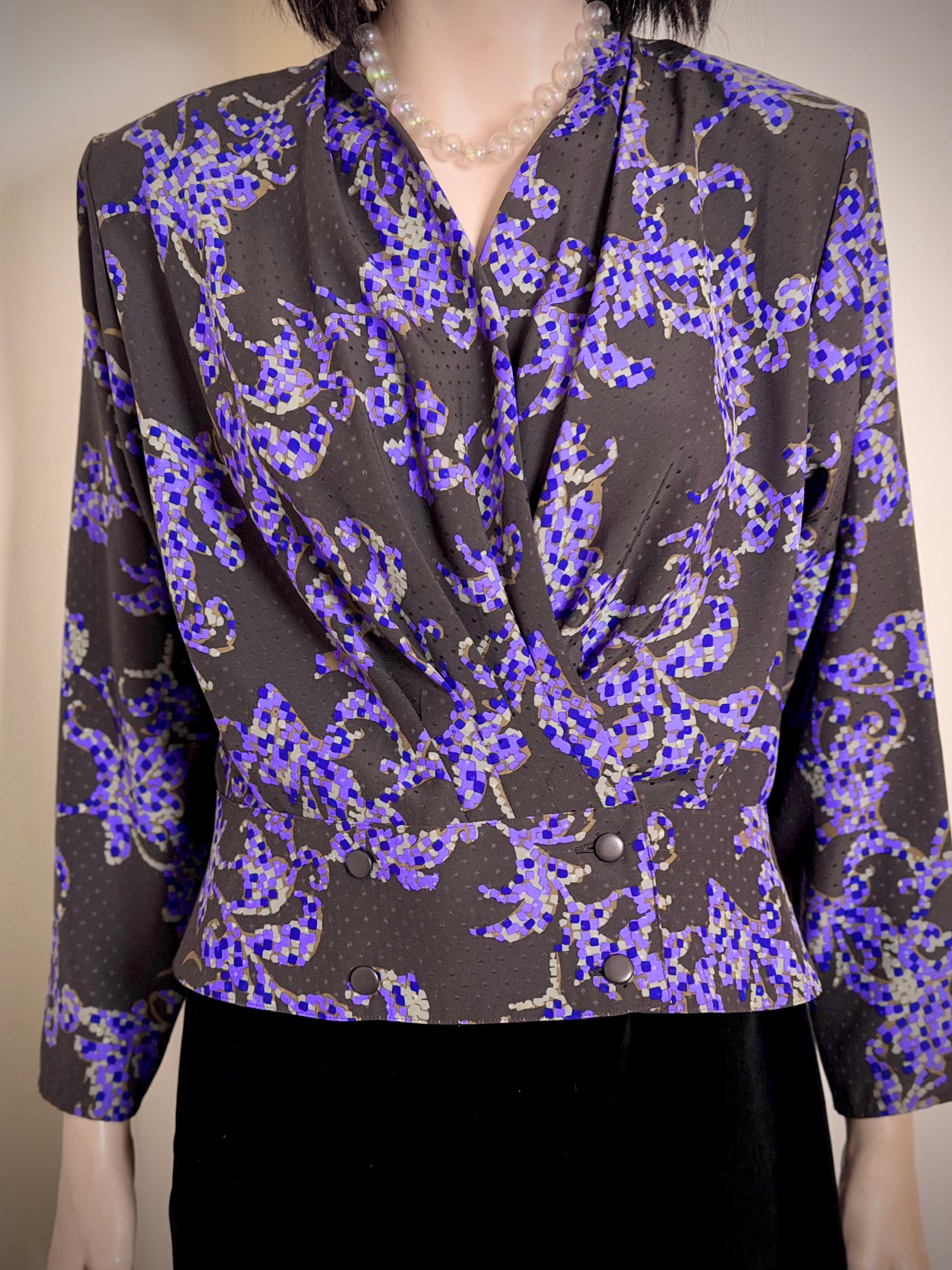 Pierre Balmain Paris-Late 80's/Early 90's Japanese
Made Designer Blouse