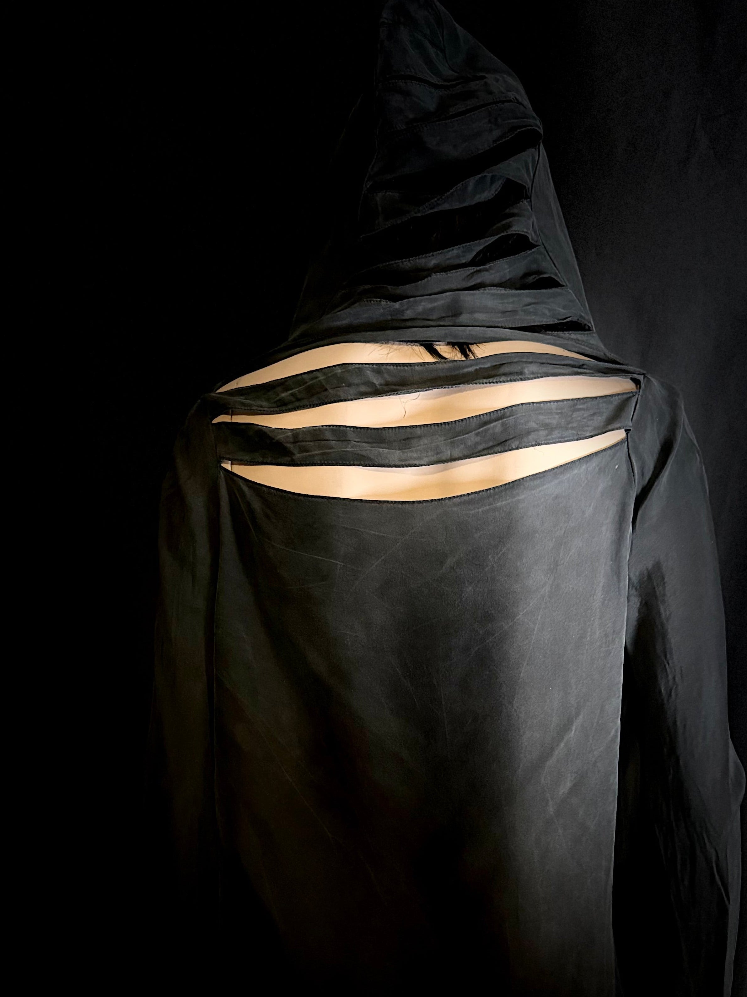 Zambesi Pure Silk Long-Sleeve Slit Top / Tunic