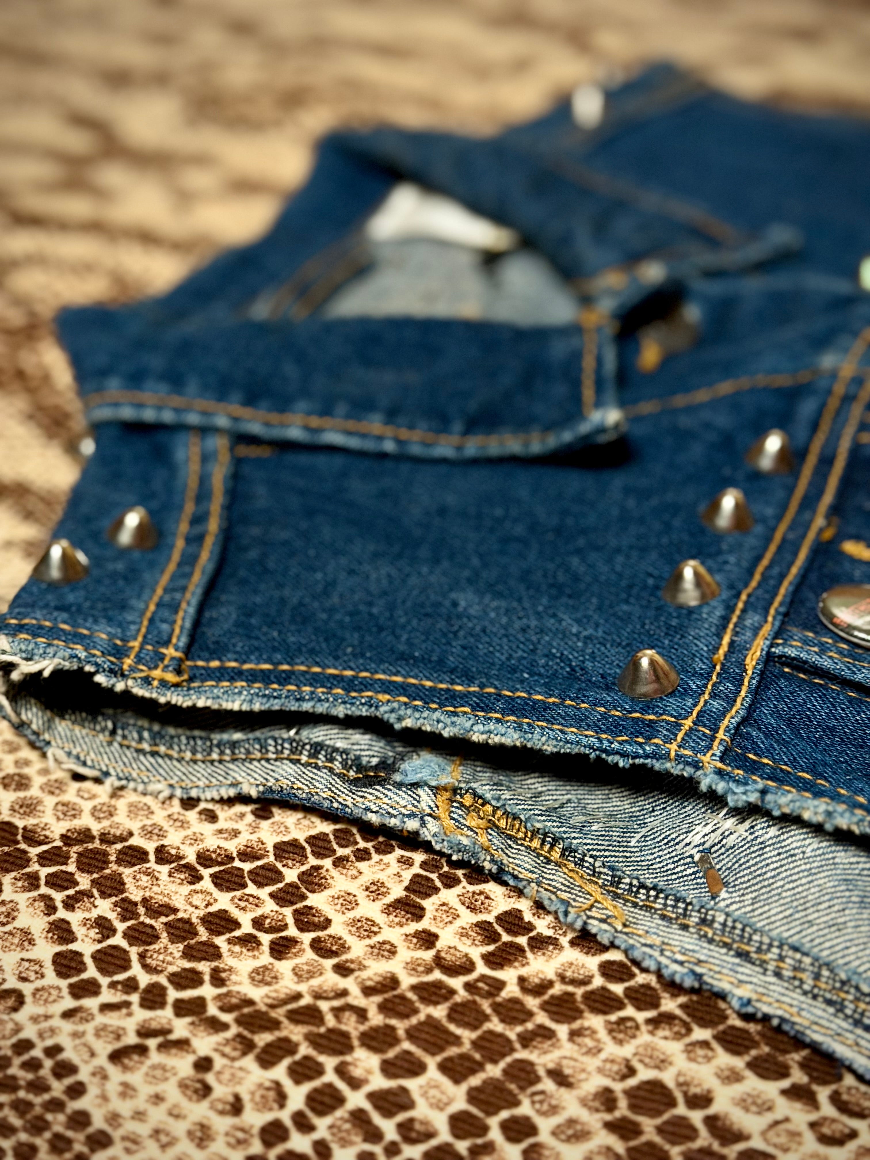 Custom Studded Social Distortion Vest- One of a Kind