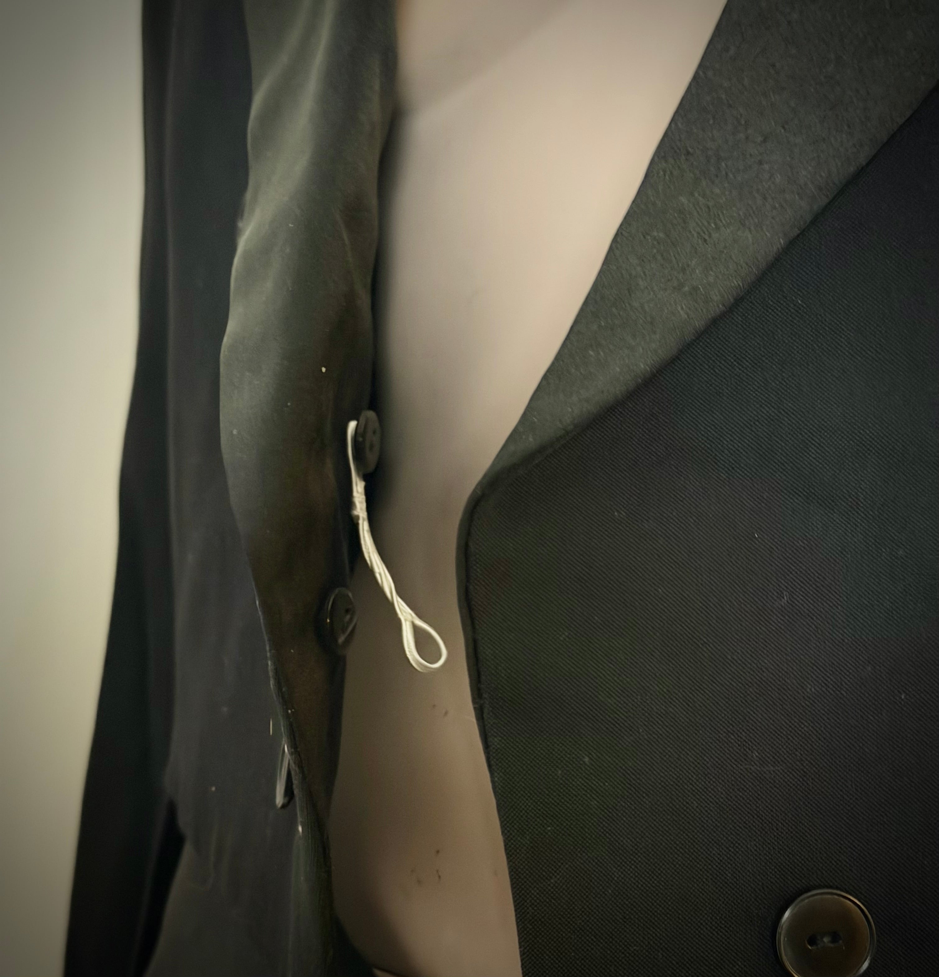 1970s European Tailored Tuxedo Tailcoat Jacket