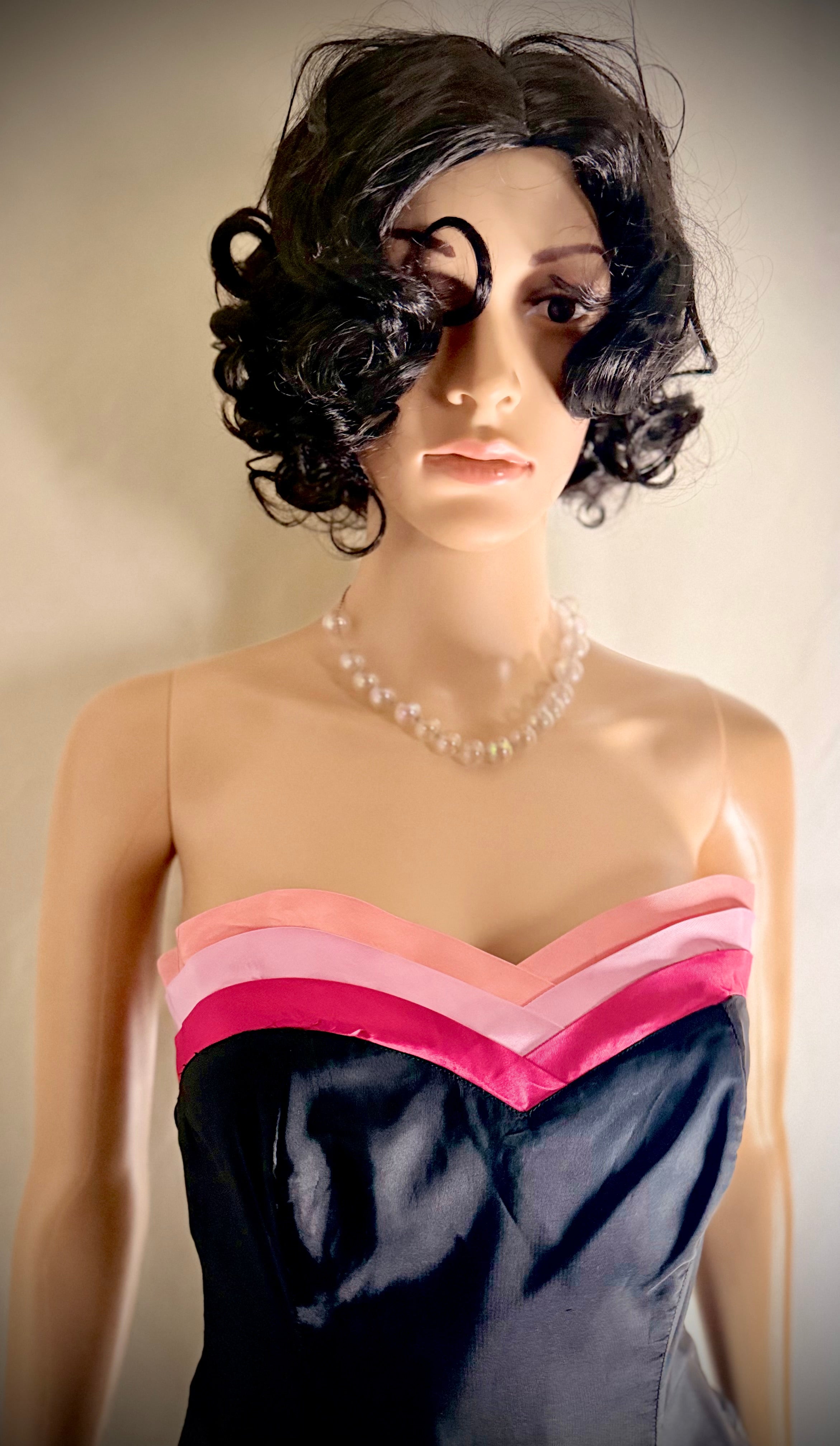 1945 Beautime Formal New York Evening Gown - Padded Hem Detail