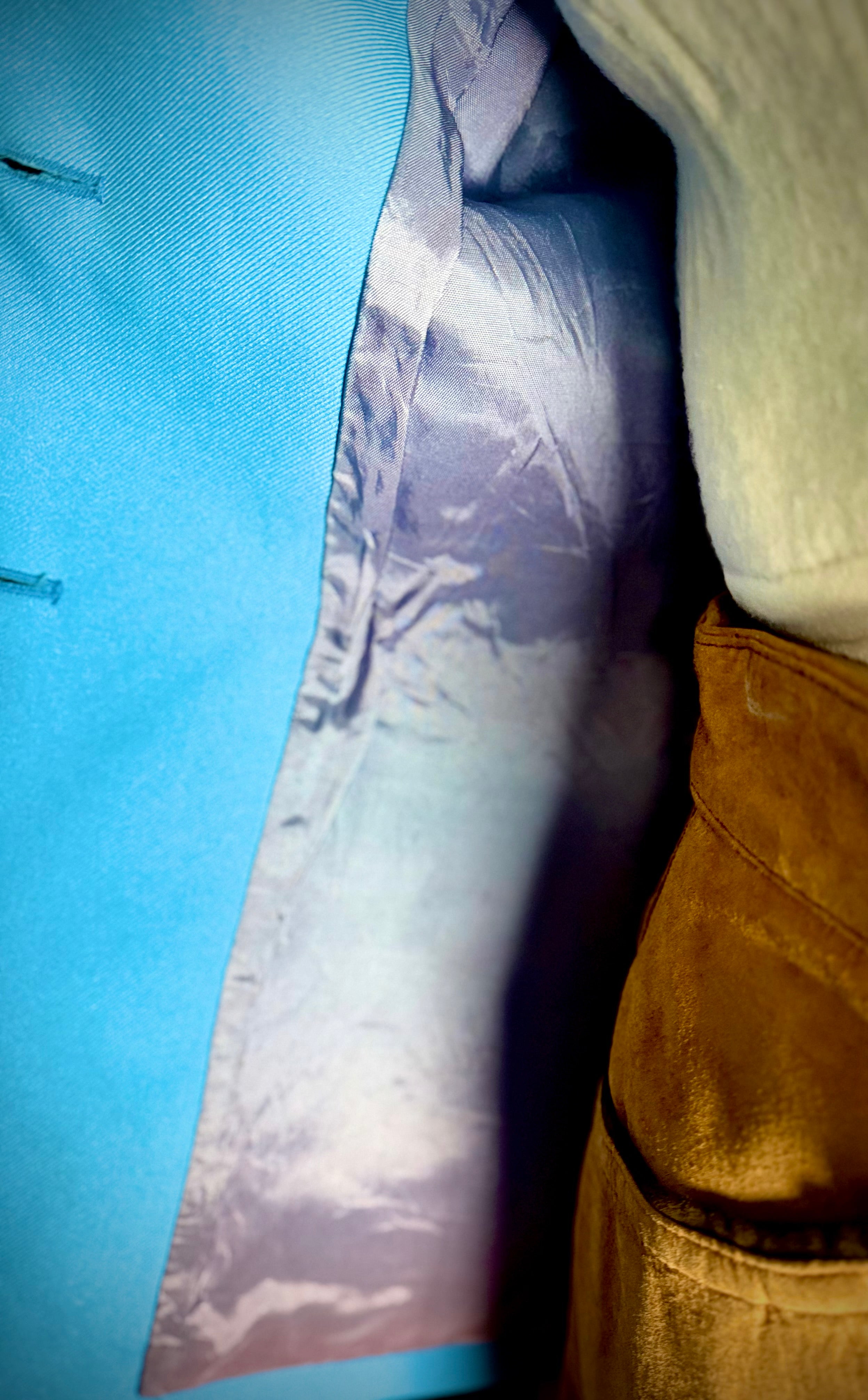 Vintage 1960s–70s Wolsey Lombardi Blue Tailored Jacket | Made in UK