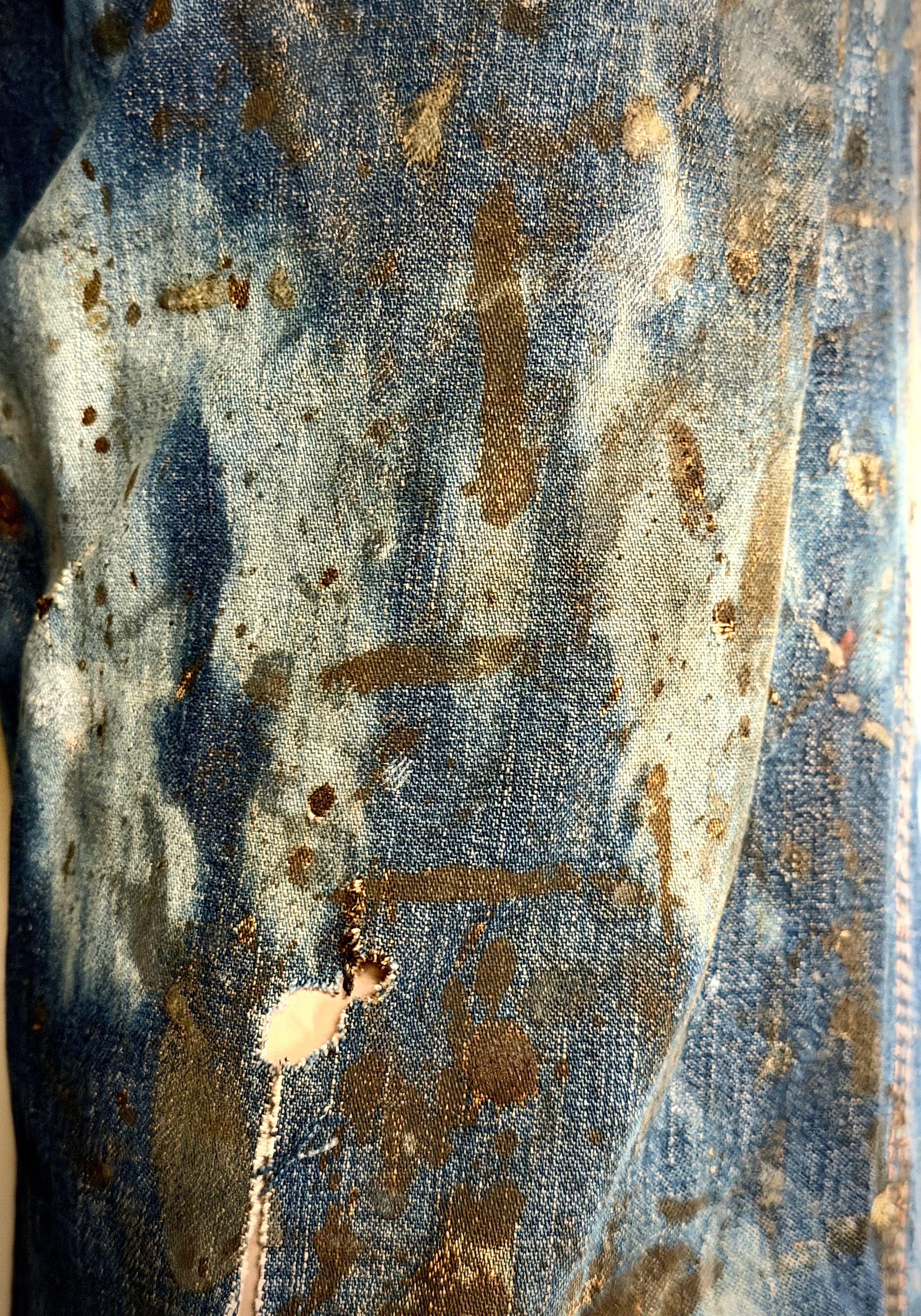 1940s French Artist’s Work Jeans - One-of-a-Kind Archival Wear