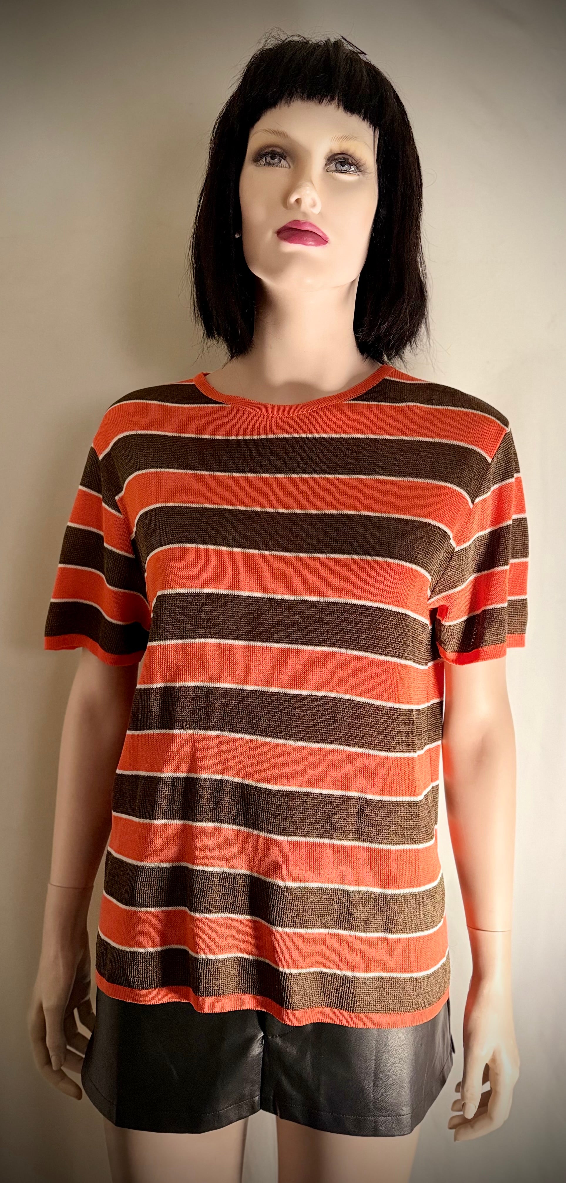 1960s-70s Semi-Sheer Mod Knit Top