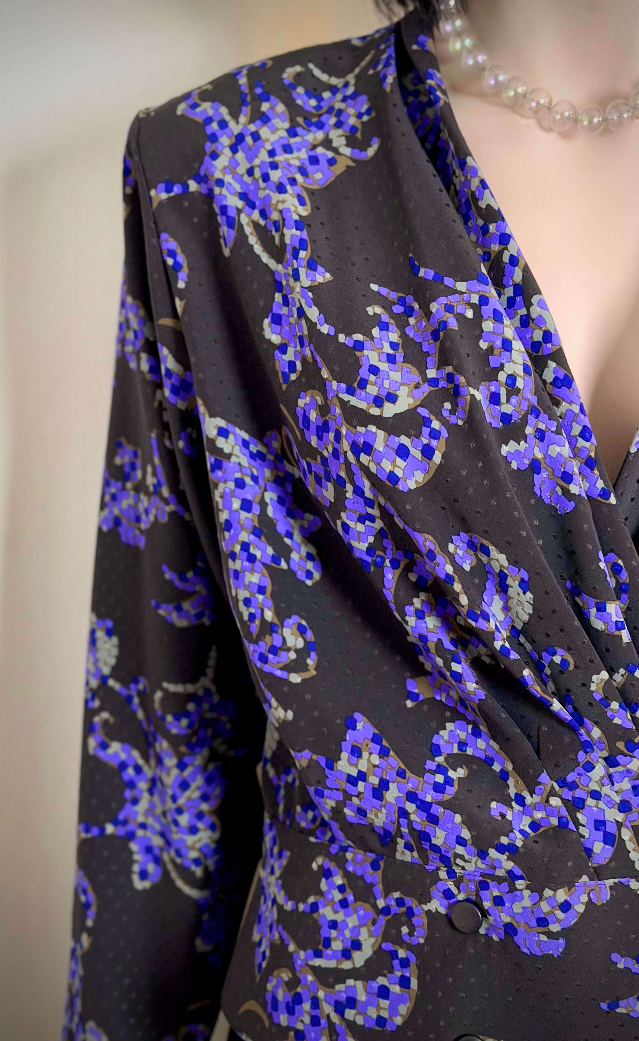 Pierre Balmain Paris-Late 80's/Early 90's Japanese
Made Designer Blouse