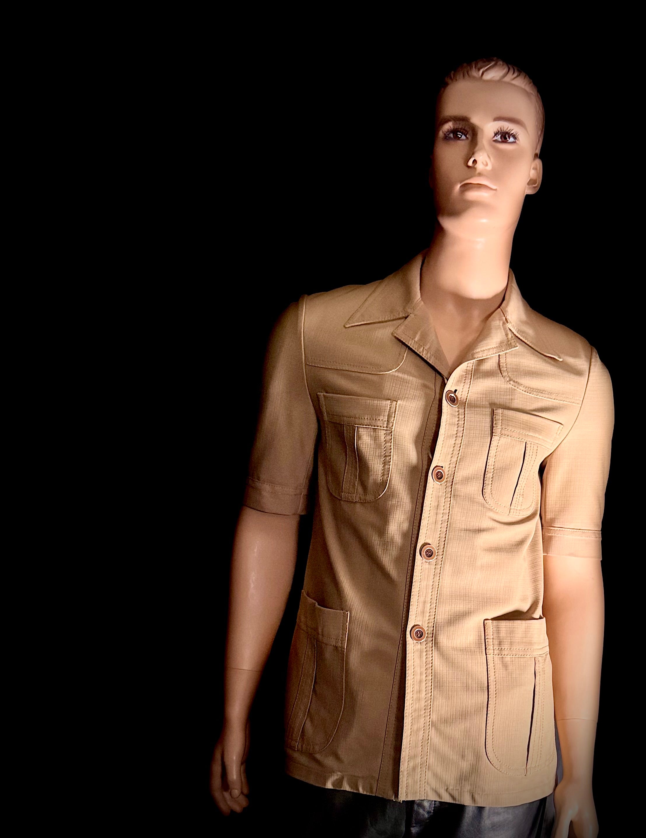 Vintage 1970s Benini Safari Shirt - Rome to Melbourne Tailoring