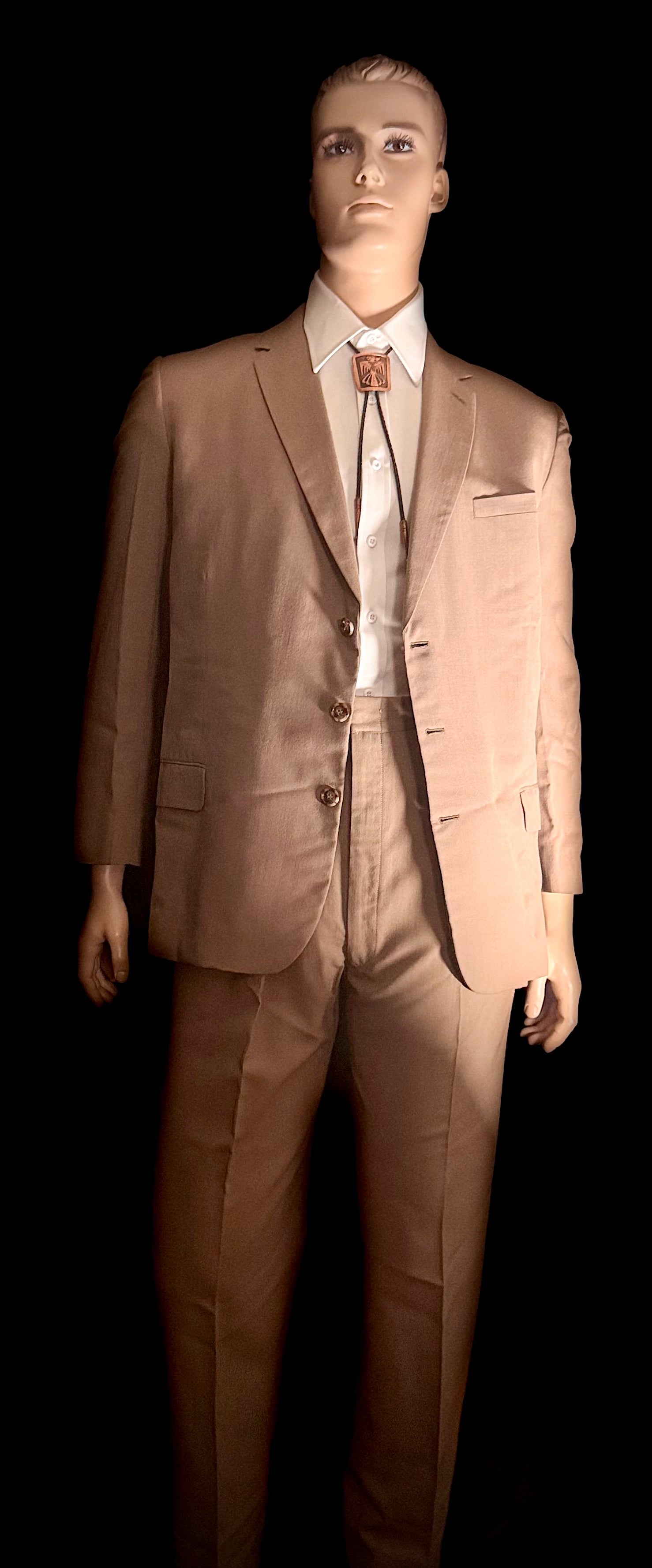 Late 1950s / Early 1960s Custom Tailored Mushroom Suit

Ernest Miller | Immaculate Mid-Century Two-Piece | Rare Larger Size