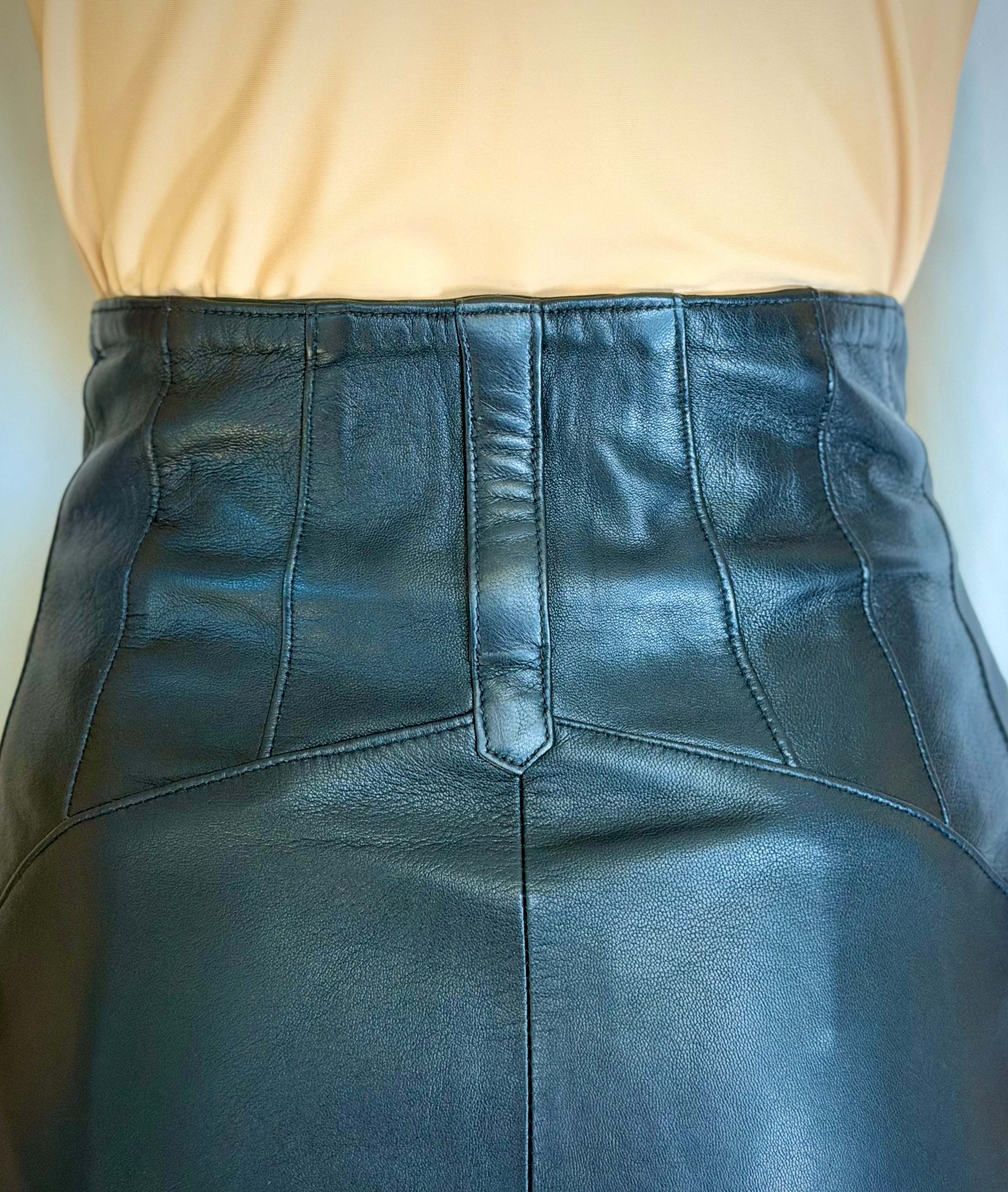 Vintage Black High-Waisted “Buttery Soft” Leather Pants