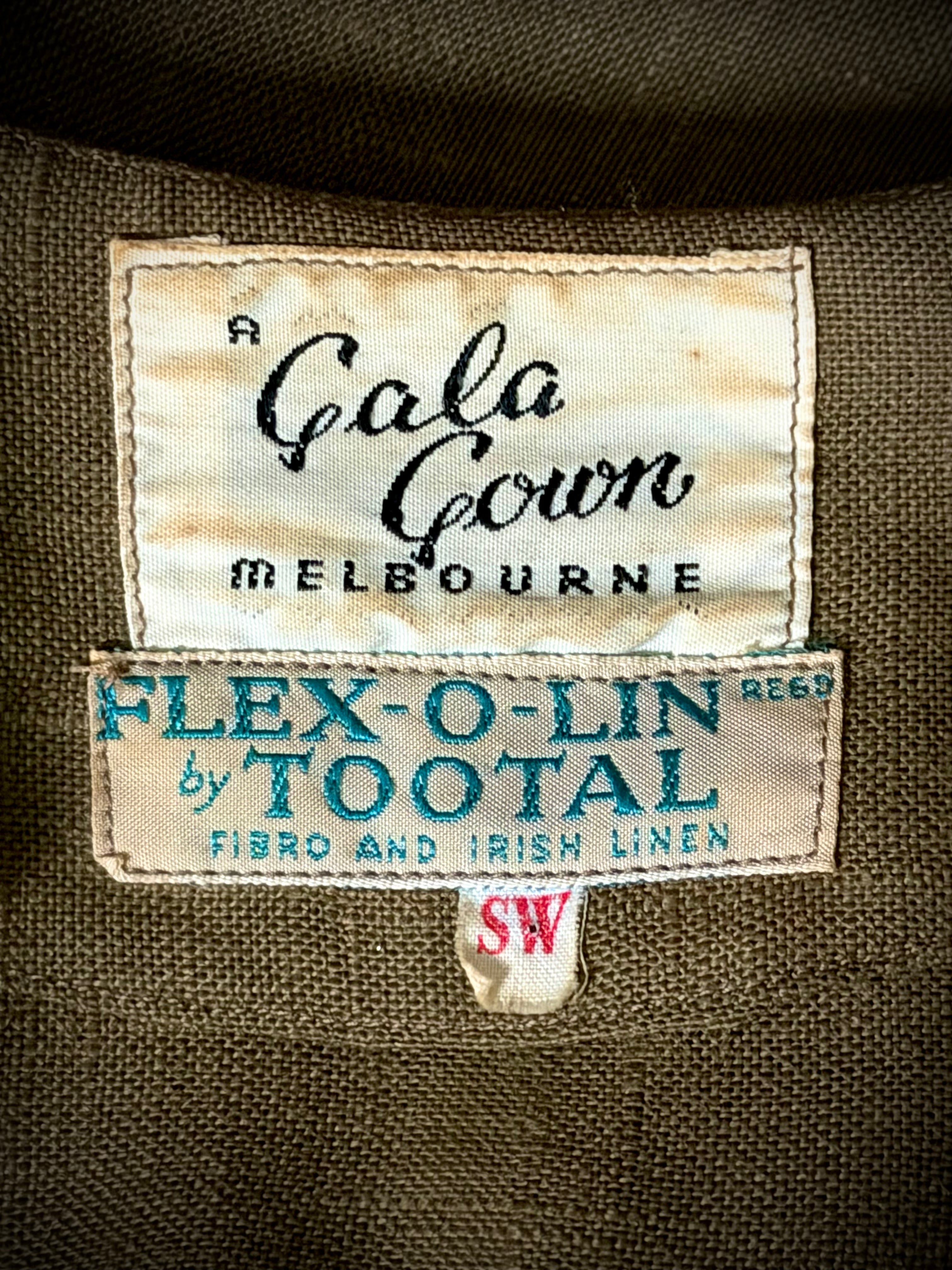 c. 1942-1945 wartime-era Australian set in British Tootal linen blend