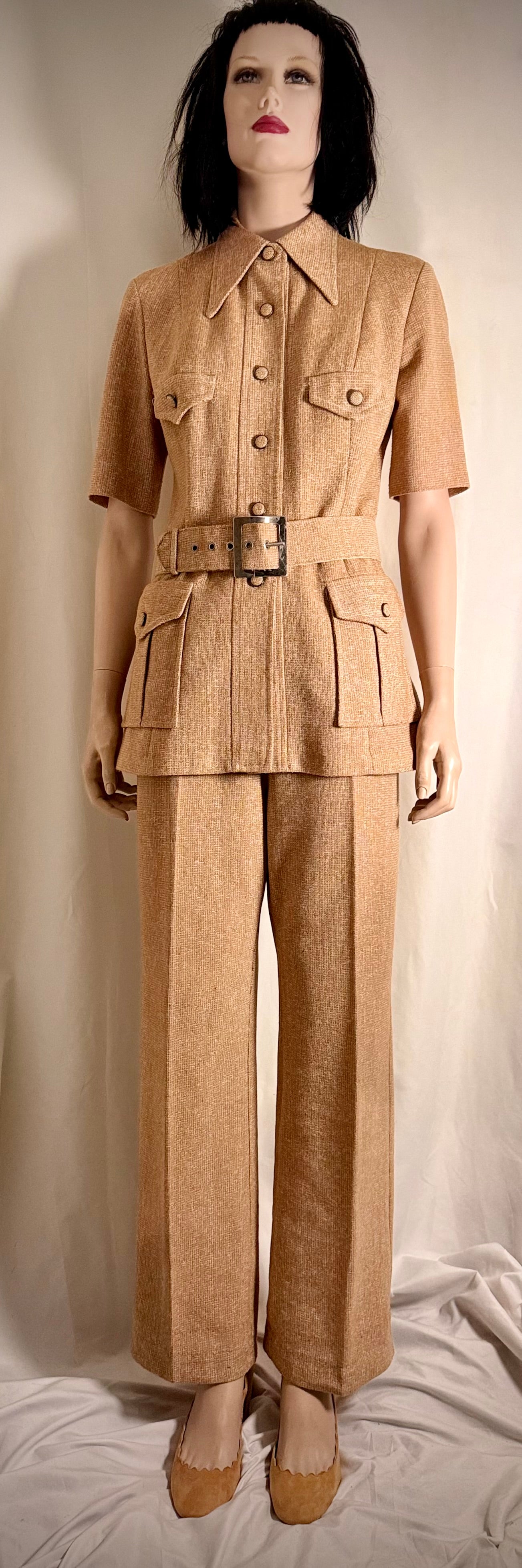 Vintage 1970s Camel Safari Suit